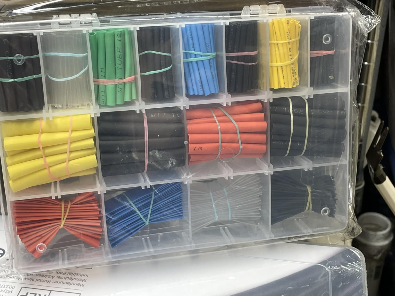 Ginsco 580 pcs 2:1 Heat Shrink Tubing Kit 6 Colors 11 Sizes Assorted Sleeving Tube Wrap Cable Wire Kit for DIY customer photo 1