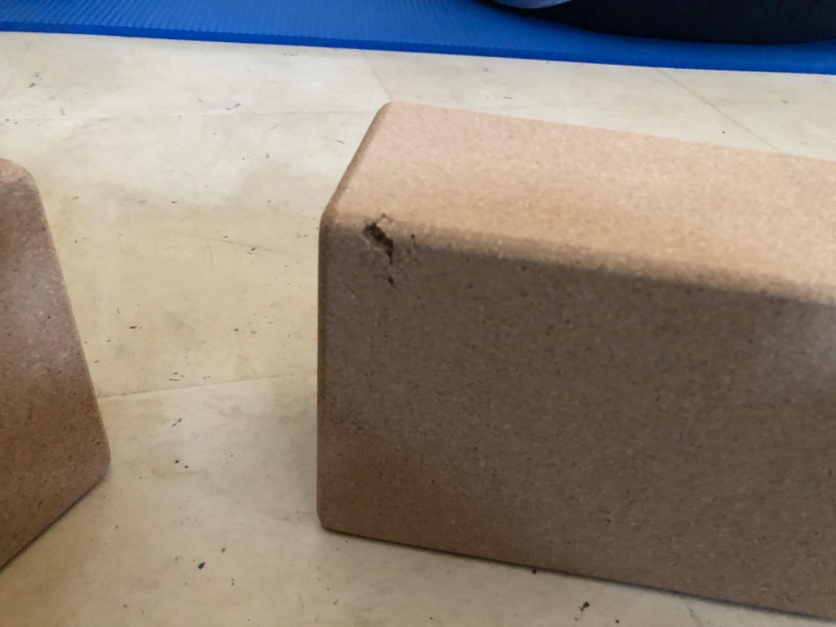 2 Pack Cork Yoga Blocks with Yoga Strap Set - 4 x 6 x 9 inch customer photo 2