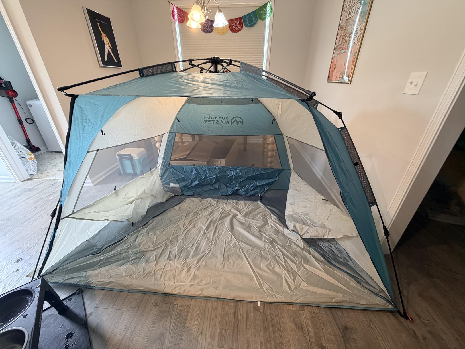 OutdoorMaster Pop Up Beach Tent Sun Shelter for 3-4 Person with Sandbags customer photo 1