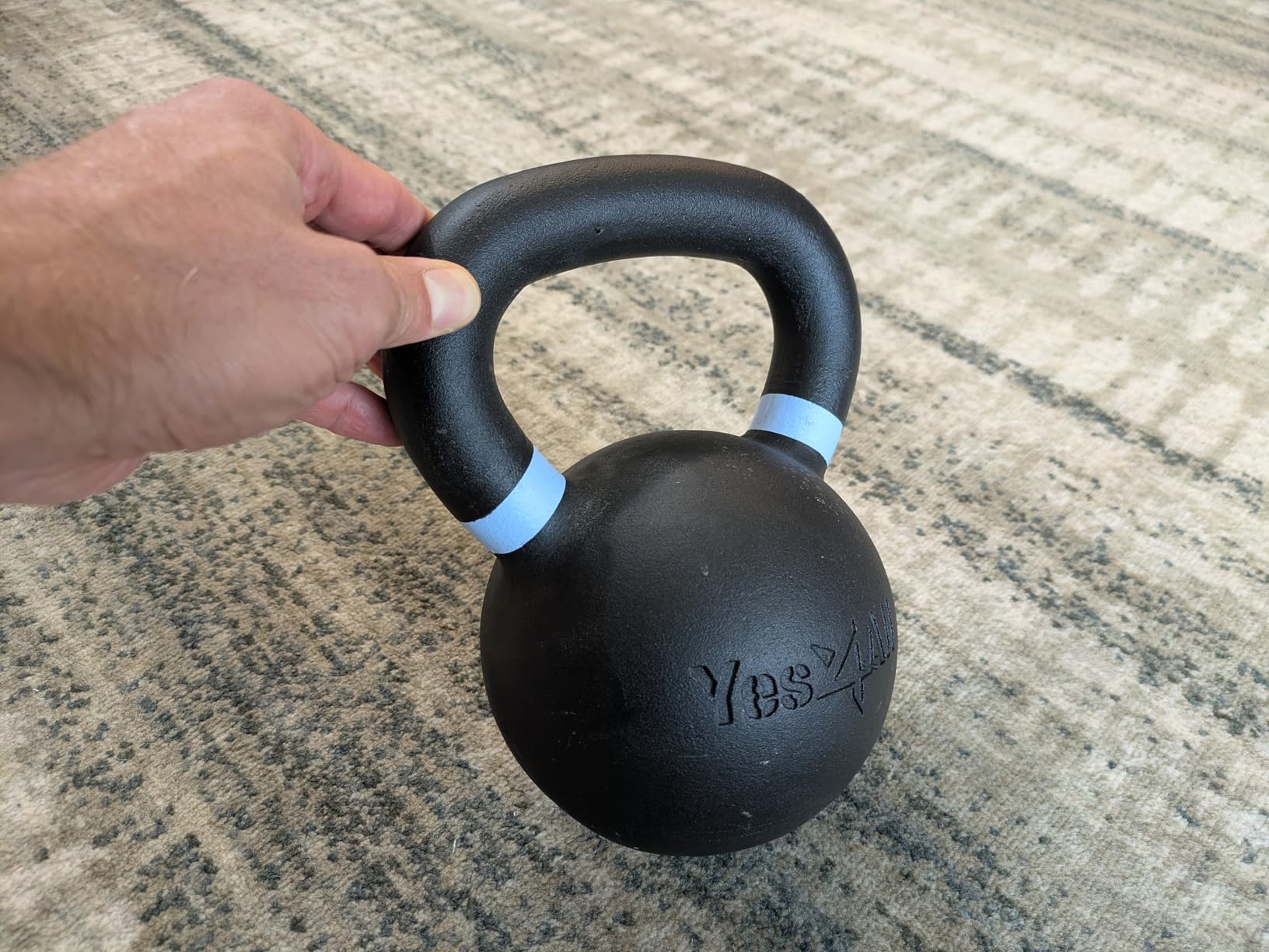 Yes4All Powder Coated Kettlebell, 9–88 lb Cast Iron Weights customer photo 2
