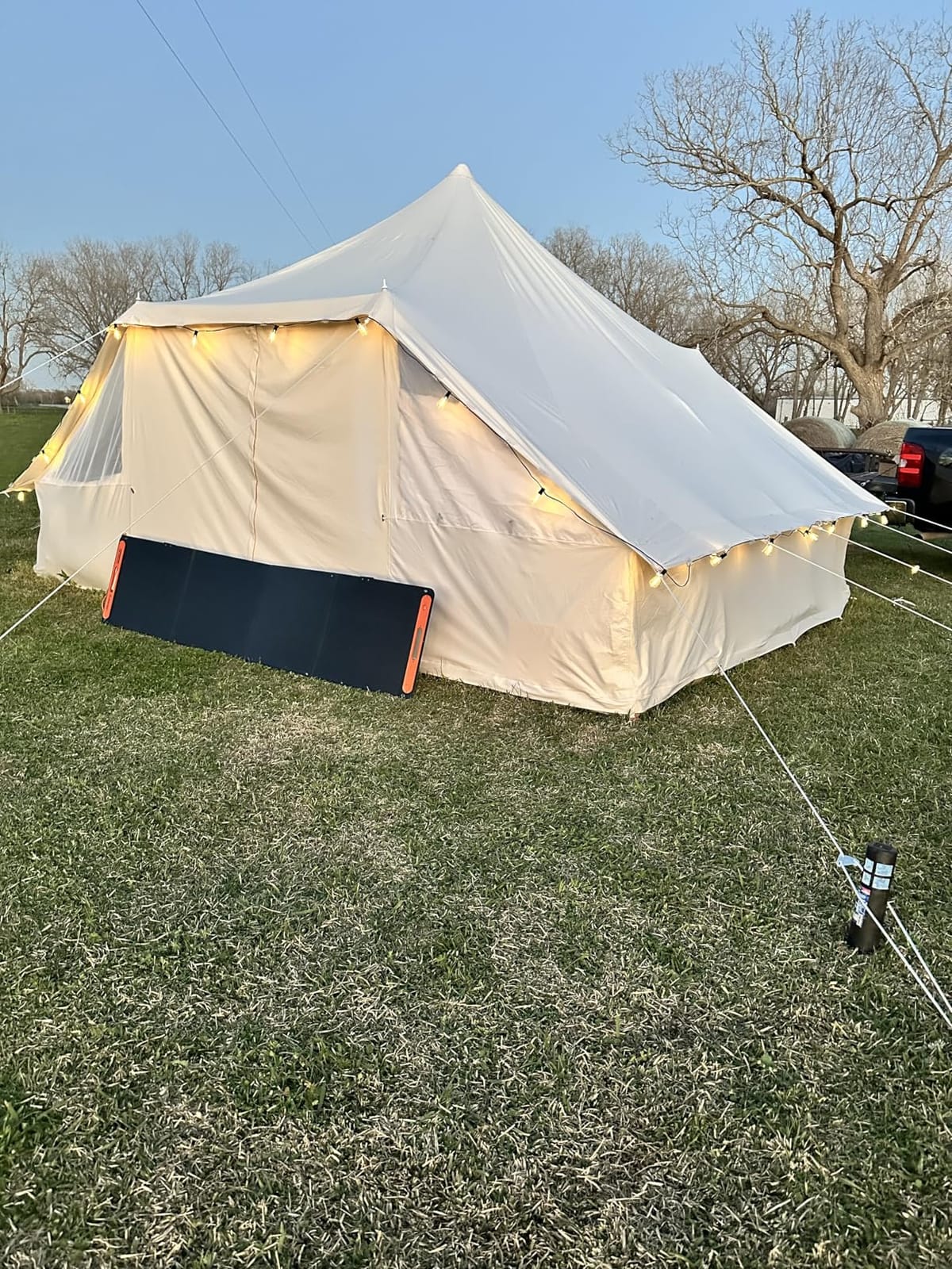 Dream House Large Spacious Outdoor Waterproof Cotton Canvas 4 Season Camping Tent for 10 Persons customer photo 1