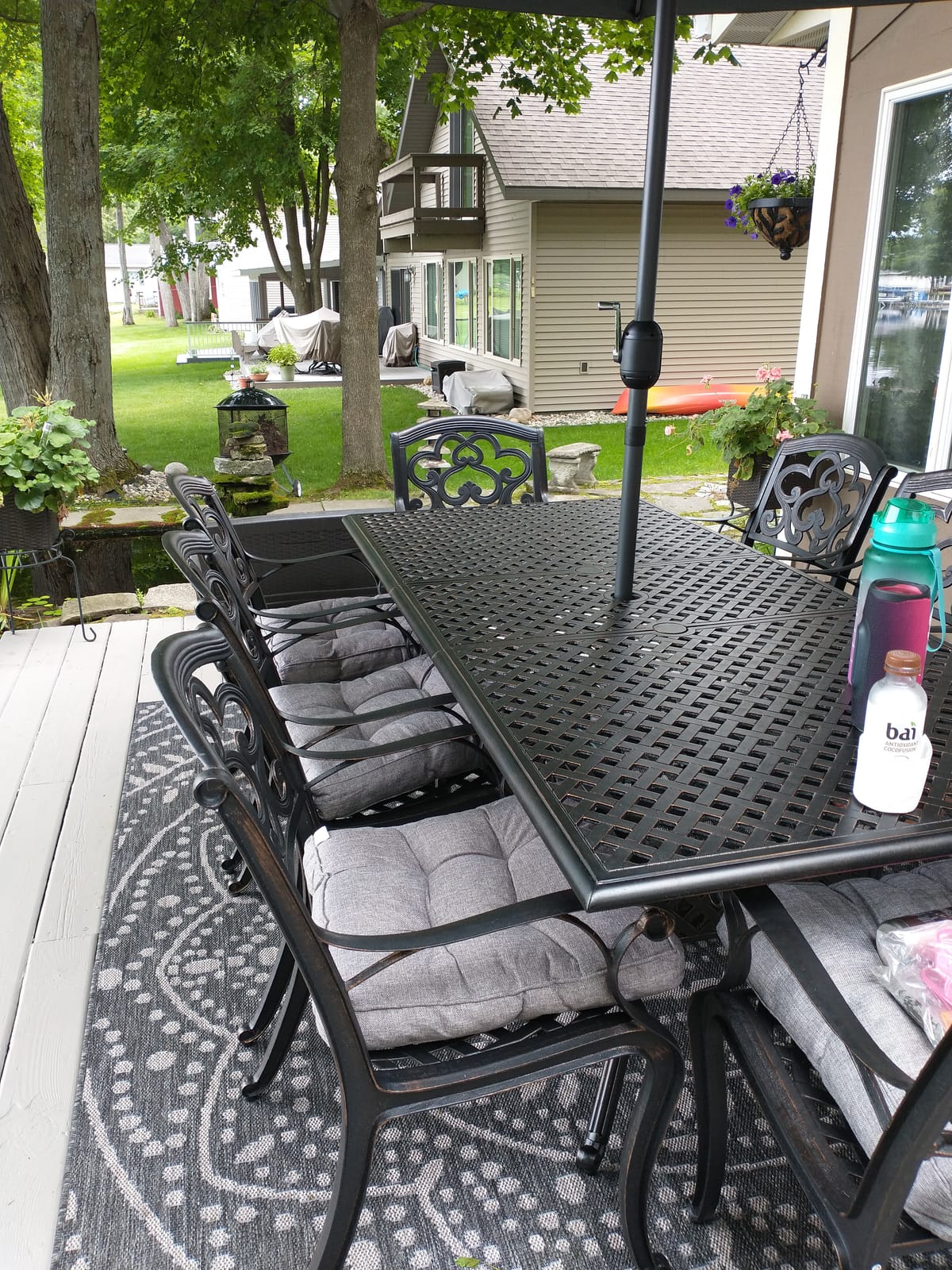 Christopher Knight Home Abigal Outdoor Cast Aluminum Dining Set, 9-Pcs Set, Shiny Copper Finish customer photo 2