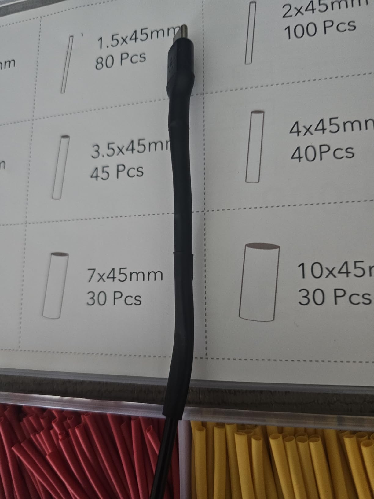 600PCS Heat Shrink Tubing Kit 2:1 Assorted Sizes Wire Shrink Wrap Tubing customer photo 1
