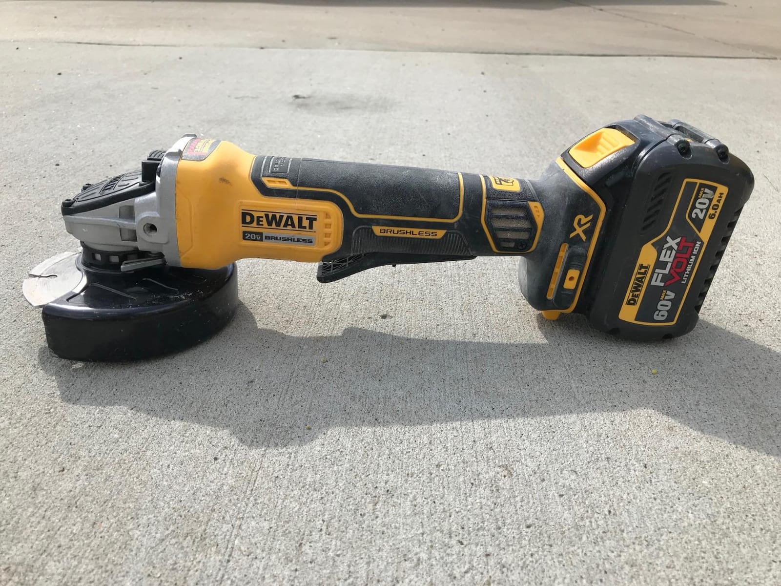 DEWALT 20V MAX* Angle Grinder Tool Cordless Brushless, 4 1/2 Inch, with Paddle Switch and Kickback Brake, Tool Only (DCG413B) customer photo 1