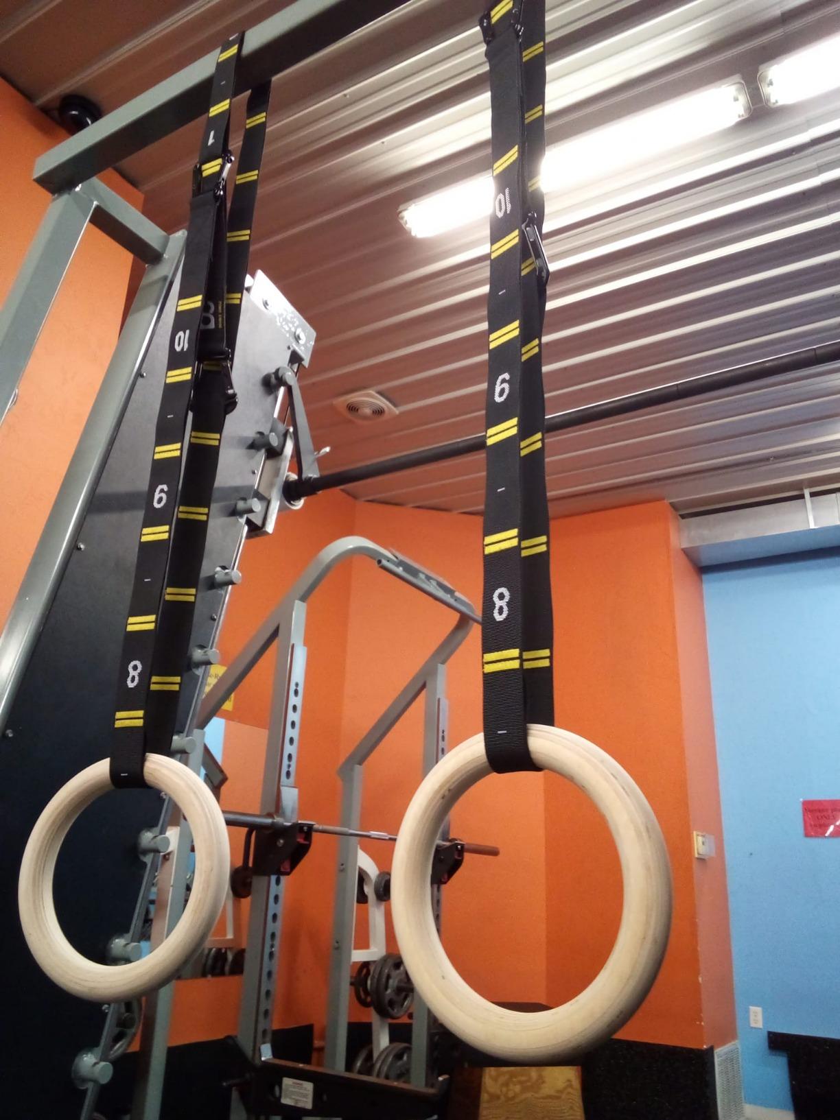 Double Circle Gymnastics Rings with Straps, Calisthenics Wooden Rings (Multi-Size) customer photo 1