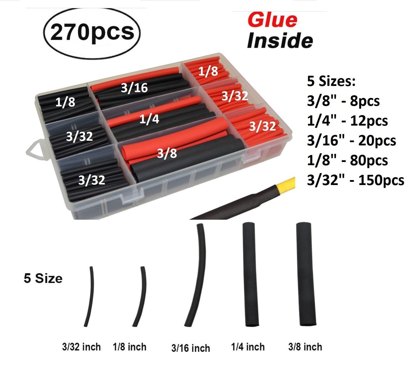 270 Pcs Heat Shrink Tubing Kit, 3:1 Adhesive Lined Marine Grade Shrink Wrap customer photo 1