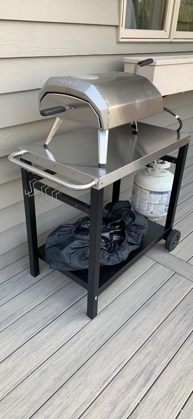 Royal Gourmet Dining Cart Table with Double-Shelf PC3401S (Silver) customer photo 2