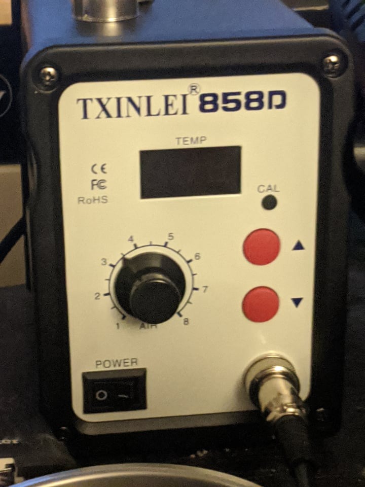 858D 110V Solder Station, Digital Display SMD Hot Air Rework Station Solder Iron Kit Heat Gun, Tweezers, Desoldering Pump customer photo 2
