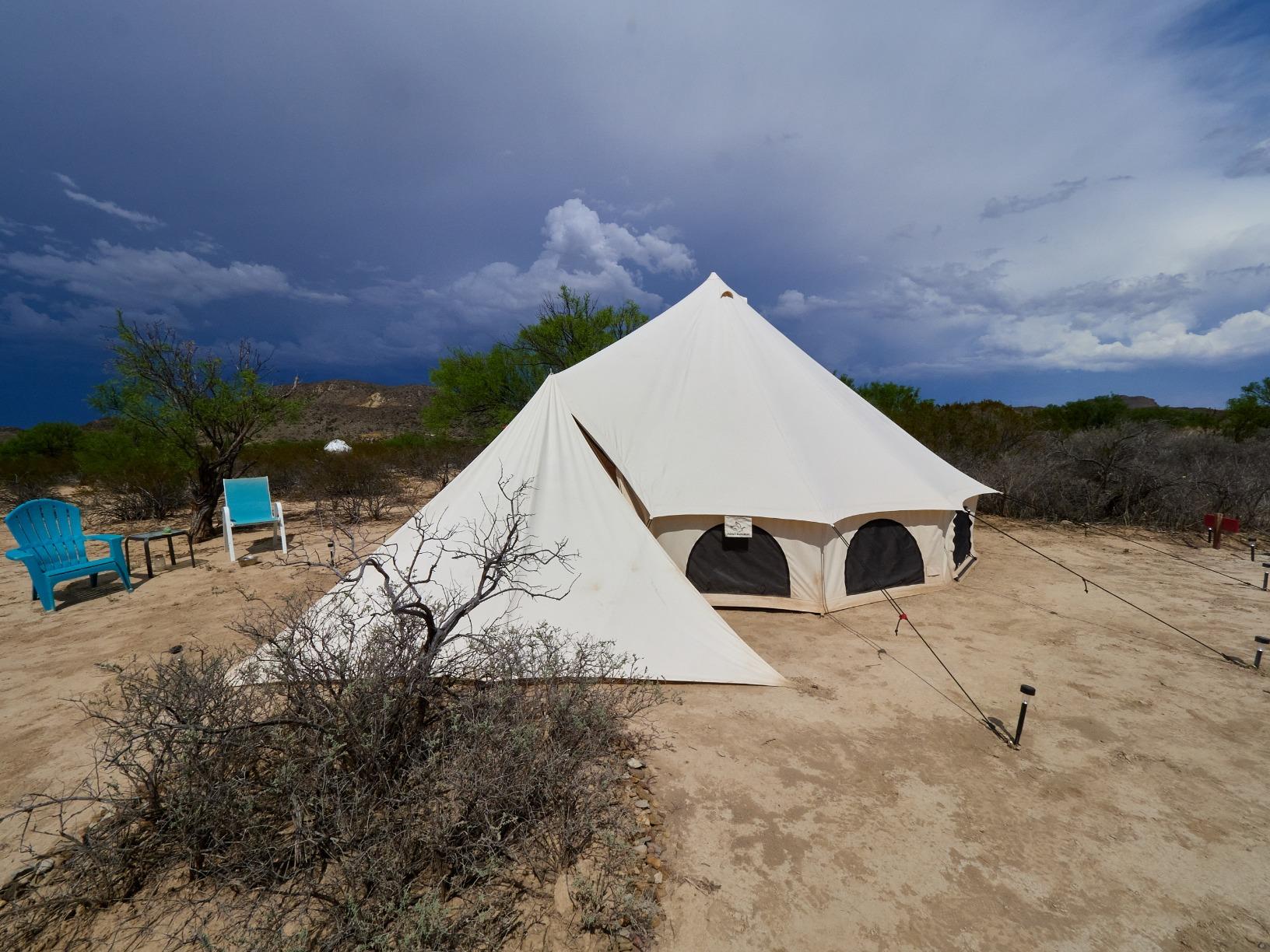WHITEDUCK Avalon Canvas Bell Tent Water Repellent - Luxury All Season Tent for Camping & Glamping Made from Premium & Breathable 100% Cotton Canvas w/Stove Jack, Mesh customer photo 1