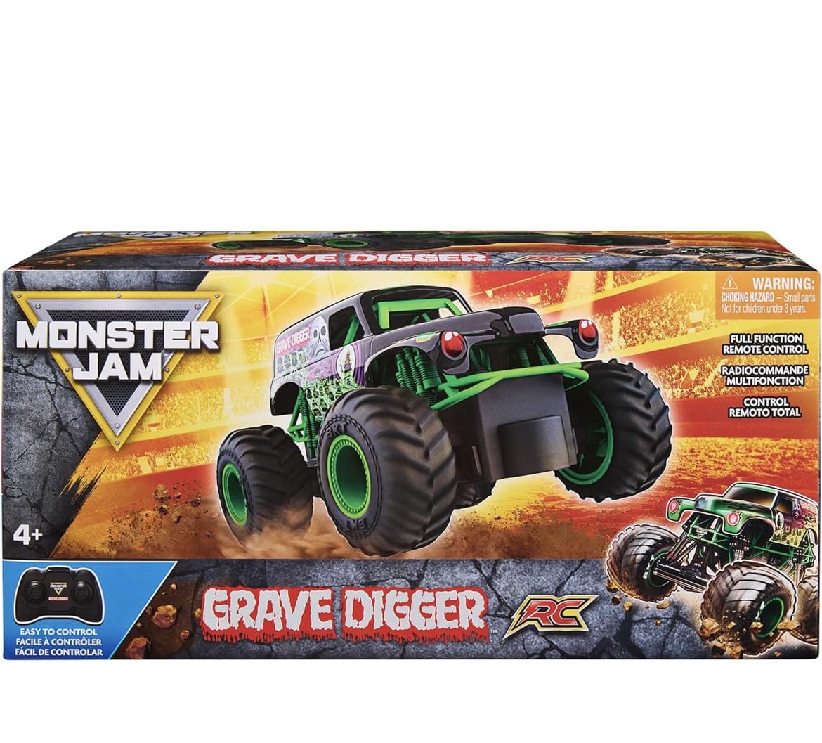 Monster Jam Official Grave Digger Remote Control Monster Truck, 1:24 Scale, 2.4 GHz, for Ages 4 and Up customer photo 2