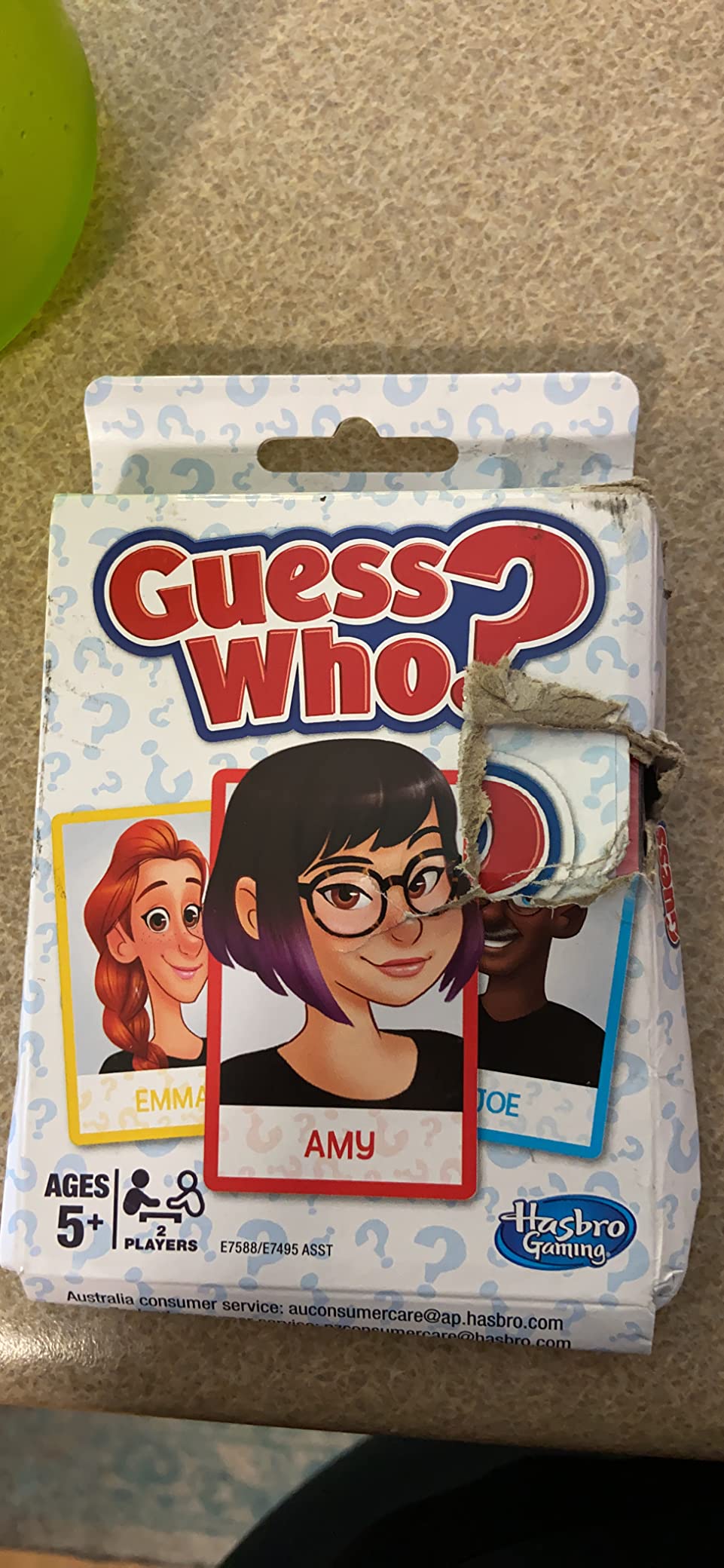 Hasbro Gaming Guess Who? Card Game for Kids, 2 Player Guessing Game, Fun Summer Activities, Vacation Travel Essentials, Ages 5+ customer photo 1