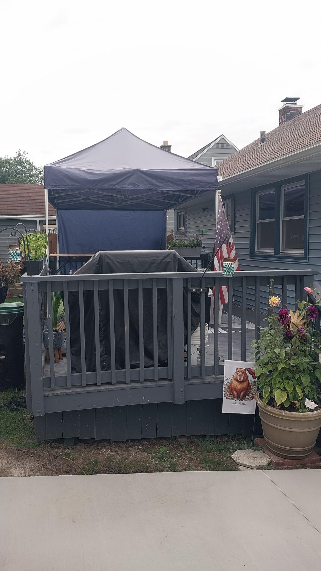 Eurmax USA 10x15 Pop Up Canopy Tent,Commercial Tent with Patented No-Tip Rolling Bag,4 Zippered Removable Walls,UV & Water Resistant Canopy Top,Heavy Duty Outdoor Gazebo,Instant Shelter(Black) customer photo 1