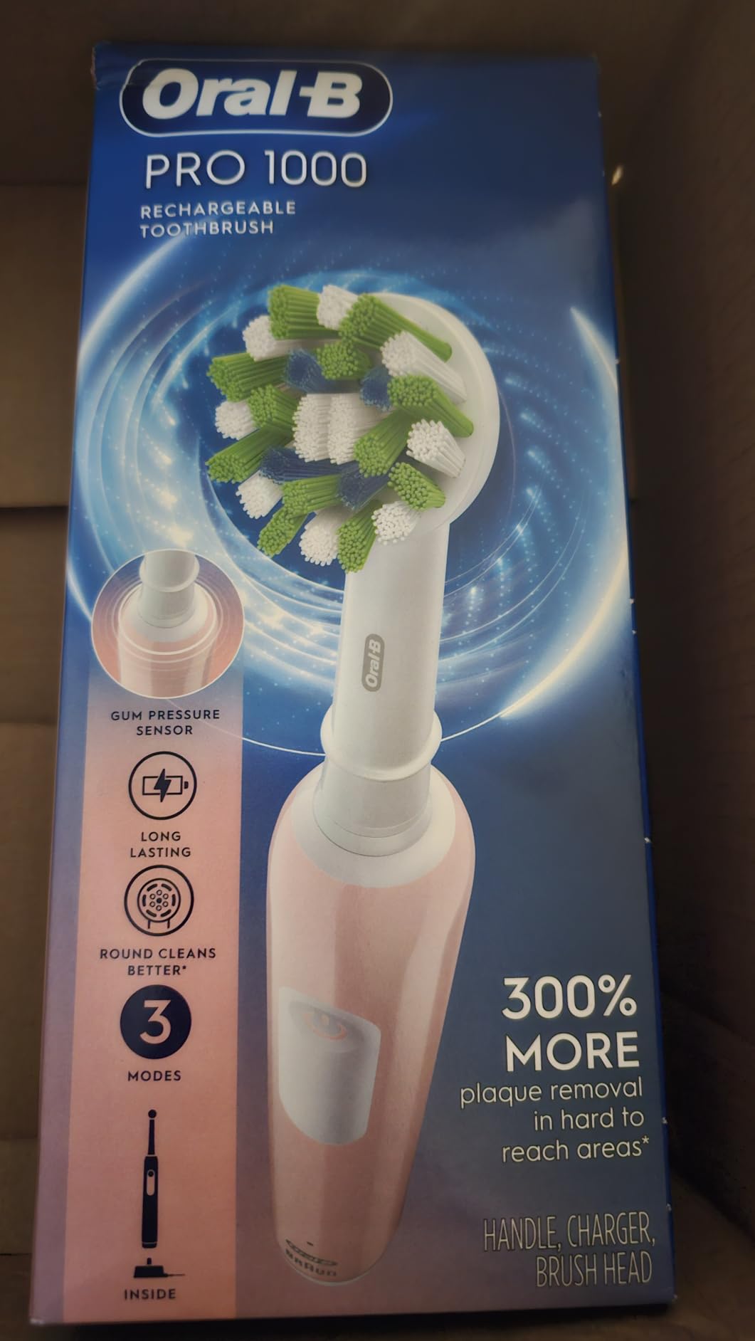 Oral-B Pro 1000 Rechargeable Electric Toothbrush, Pink customer photo 2
