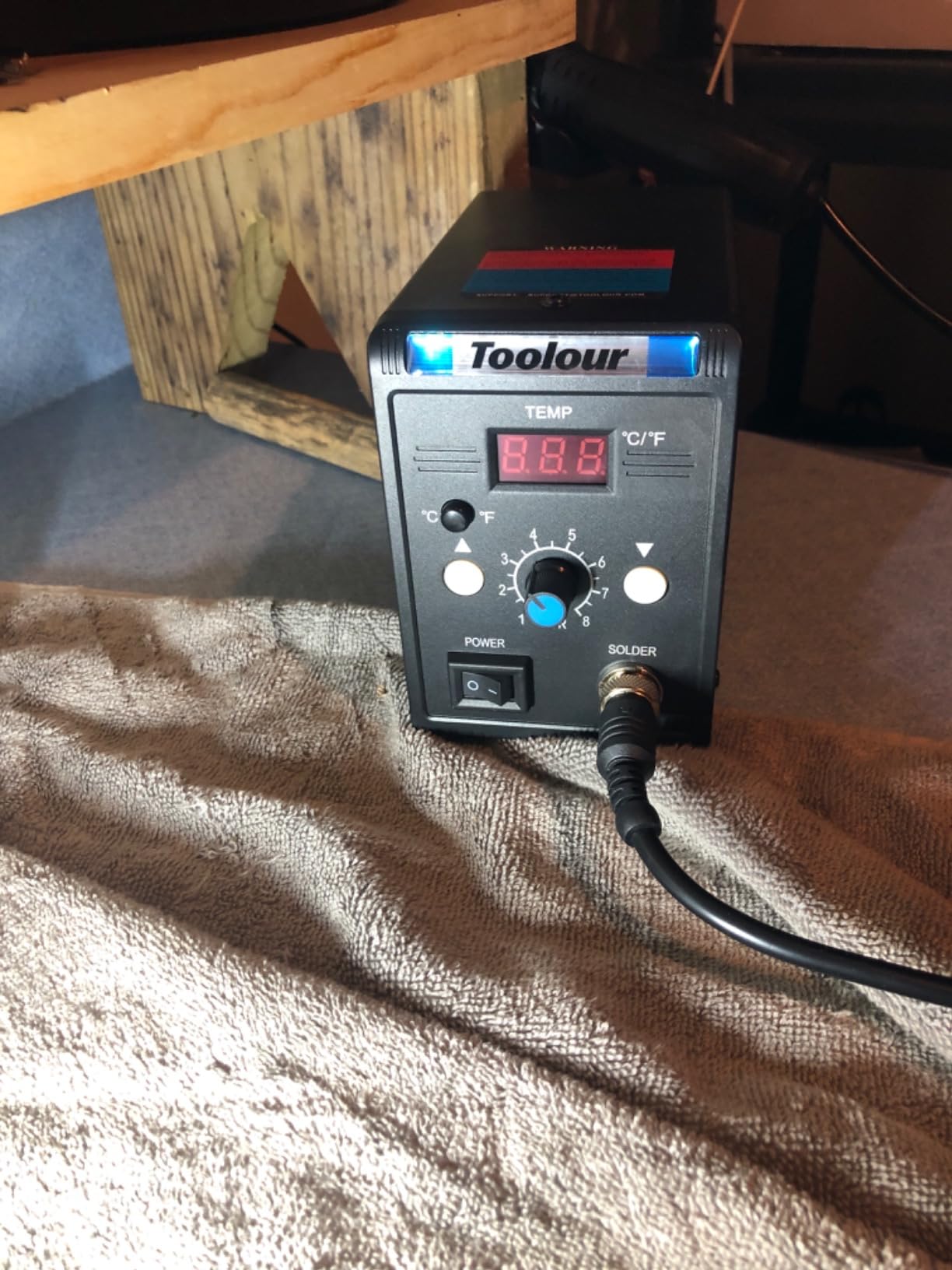 Hot Air Rework Station Solder Heat Gun,°F/°C Display,110V SMD Hot Air Gun,Temp. & Airflow Adjustable Soldering Stations for BGA IC Electronics Repair Desoldering Tool customer photo 2