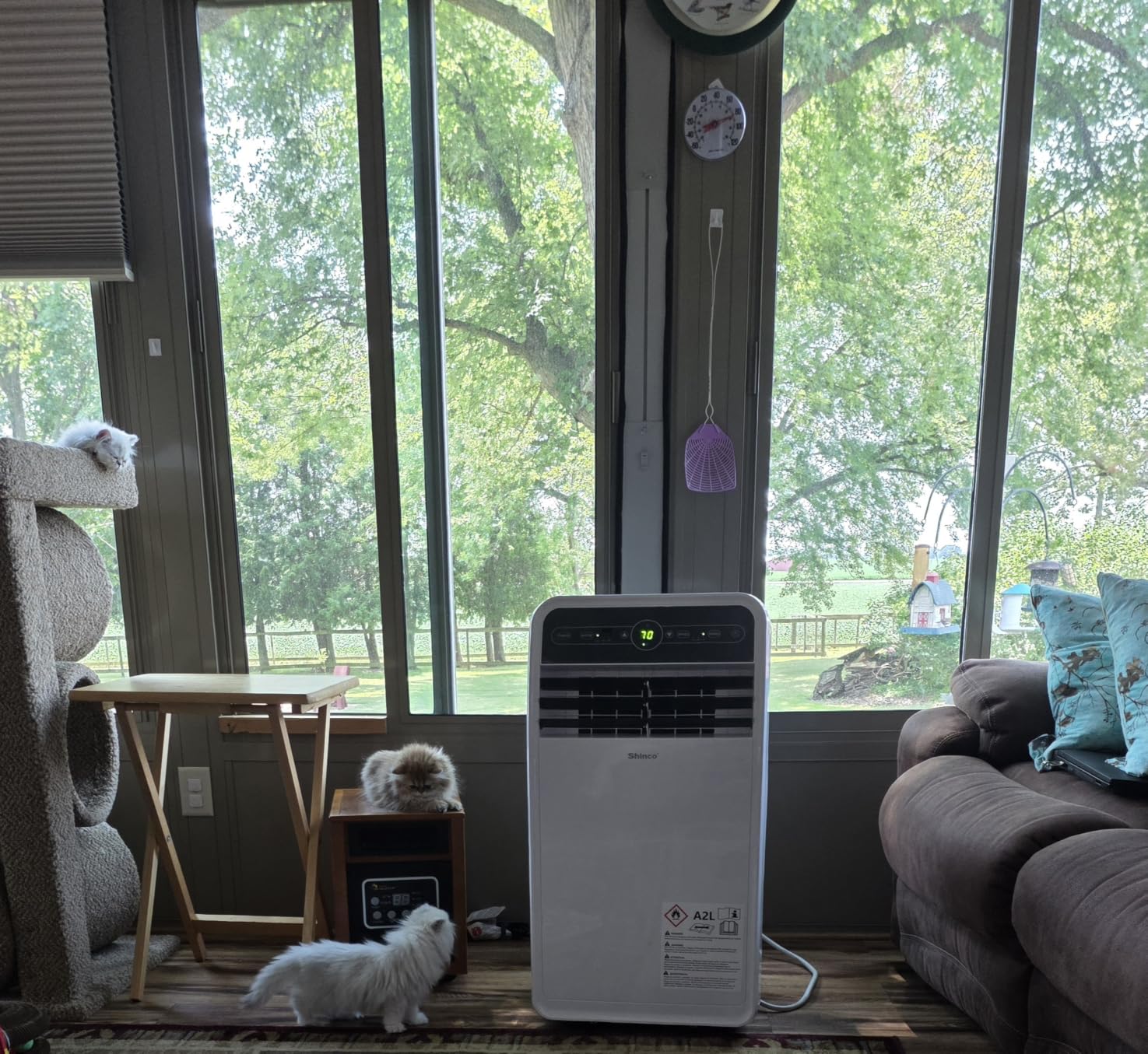 Shinco 12,000 BTU(7,500 BTU SACC) Portable Air Conditioner, Portable AC Unit with Built-in Cool, Dehumidifier&Fan Modes for Room up to 450 sq.ft, with Remote Control, 24 Hour Timer, Installation Kit customer photo 1