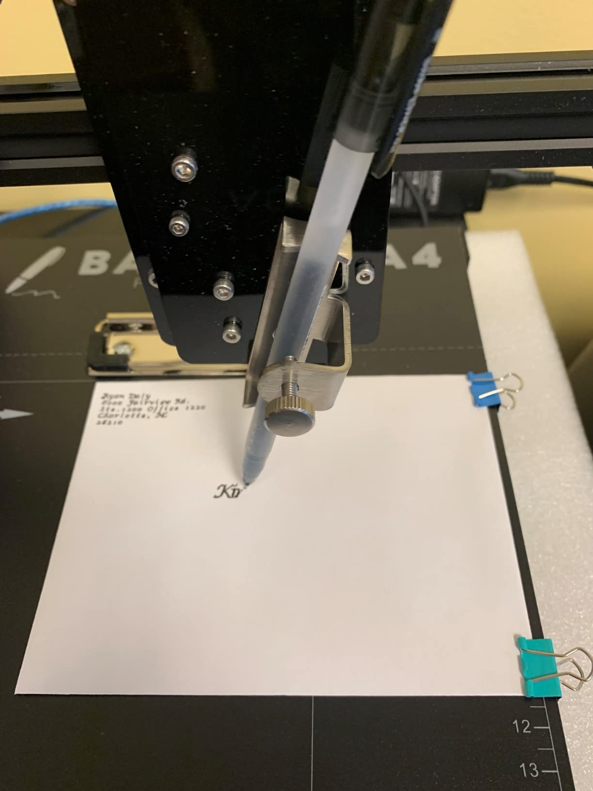 CNC Router Drawing Robot Kit, Pen Plotter & Handwriting Machine，XYZ Plotter iDraw Hand Writing Robot Kit Open Source for Maker, Working Area A4 customer photo 1