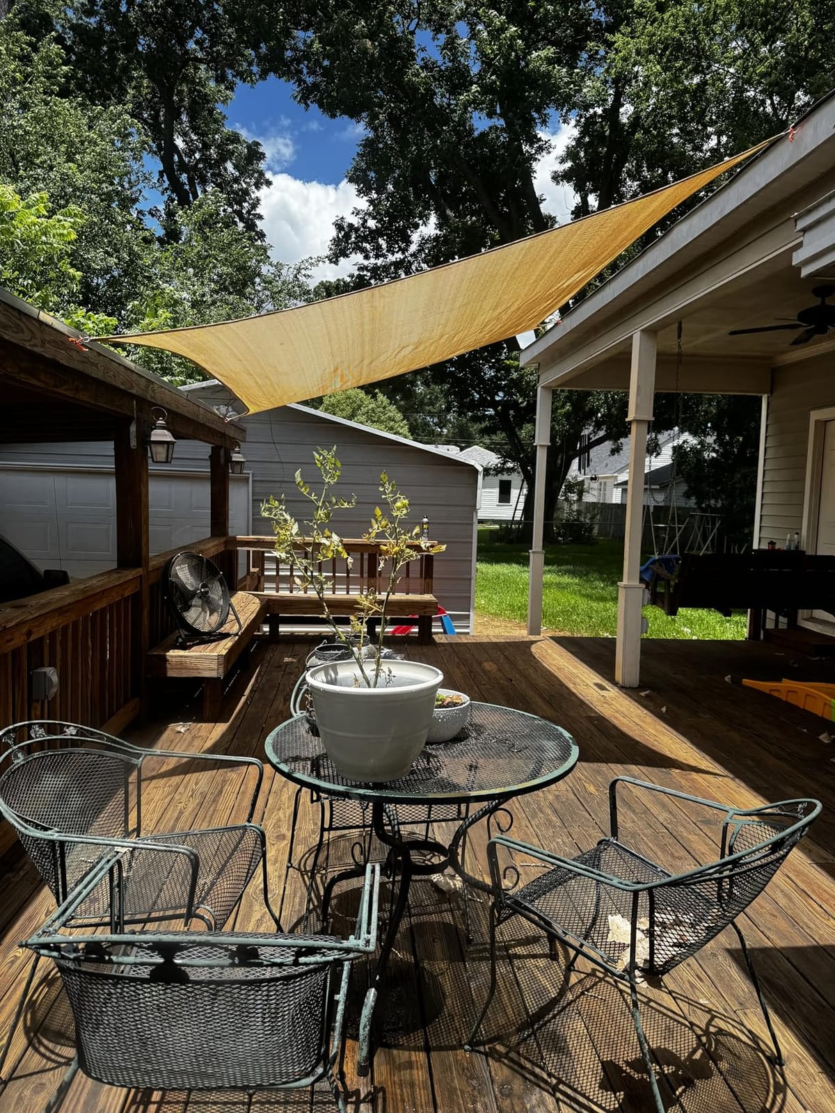 Asteroutdoor Sun Shade Sail Rectangle 10' x 13' UV Block Canopy for Patio Backyard Lawn Garden Outdoor Activities, Sand customer photo 2