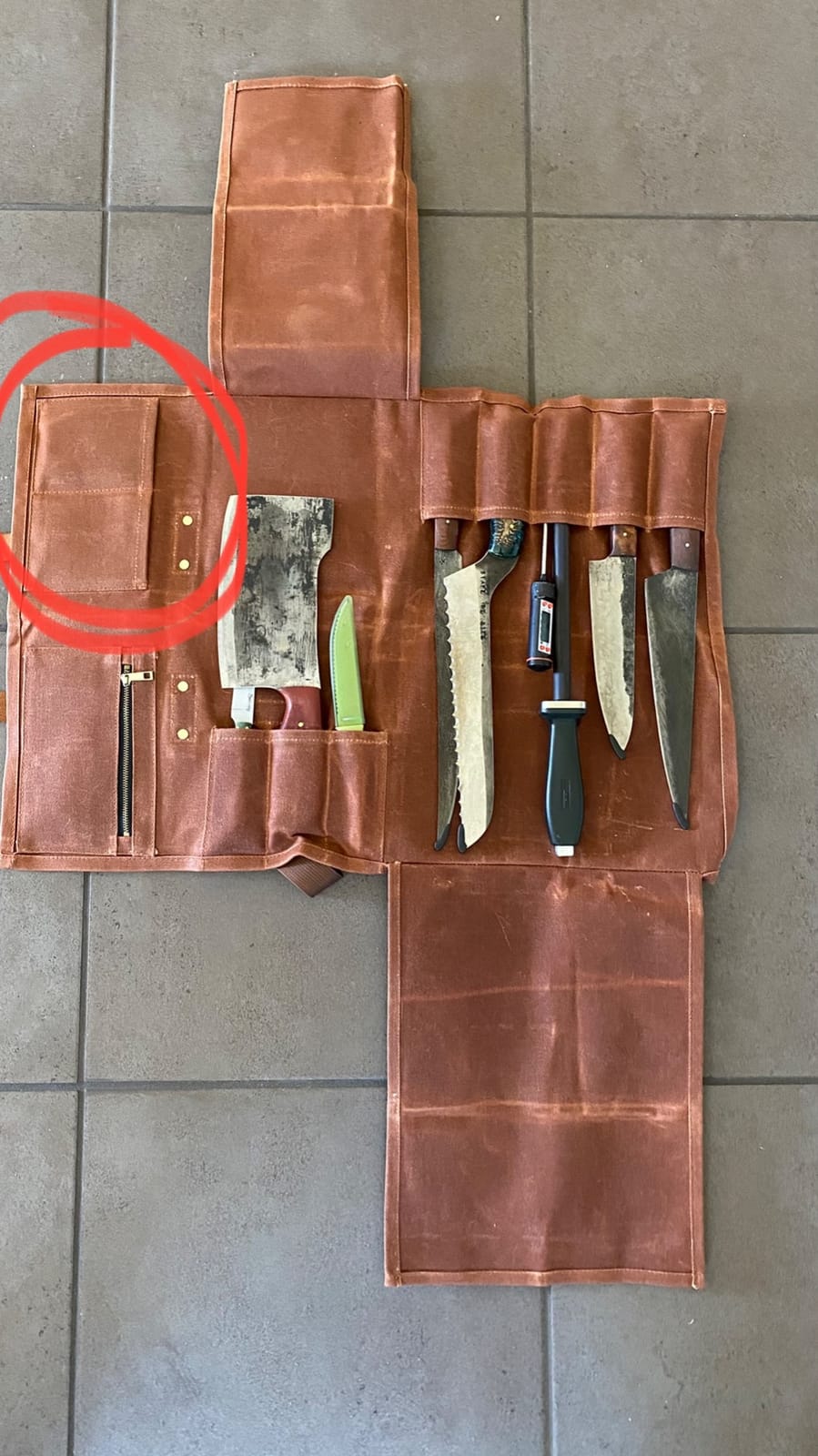 Large Knife Roll Bag,Professional Chef Knife Case,Chef Knife Sheath Holder customer photo 1