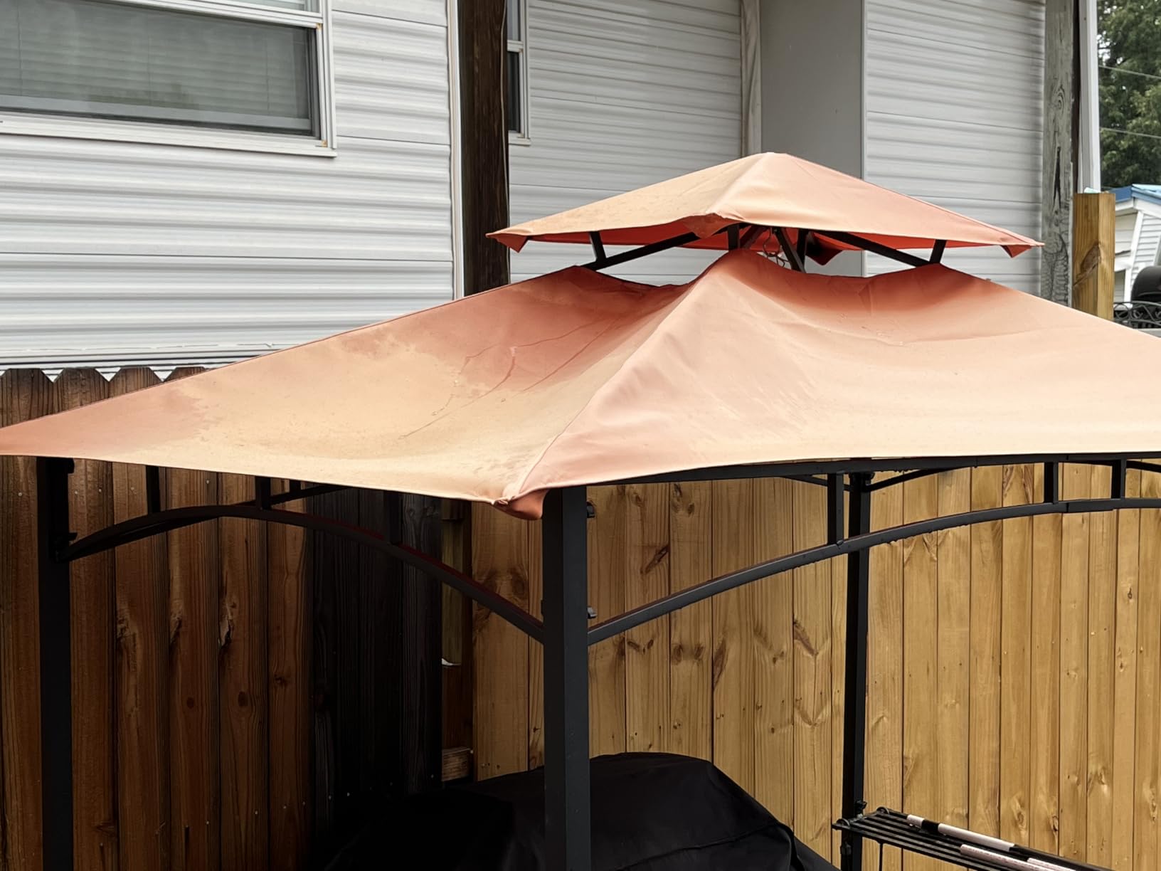 ABCCANOPY 8x5 Grill Gazebo BBQ Shelter with 2 LED Lights, Dark Gray customer photo 2