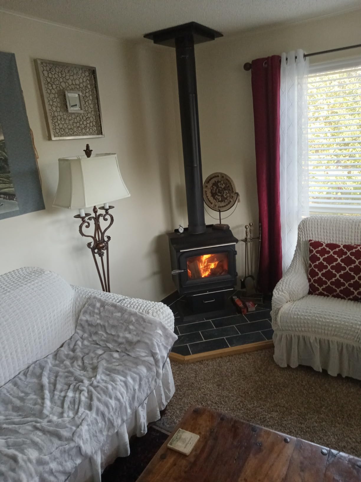 Ashley Hearth AW1120E-P 1,200 sqft Wood Stove with Legs and Pedestal customer photo 2
