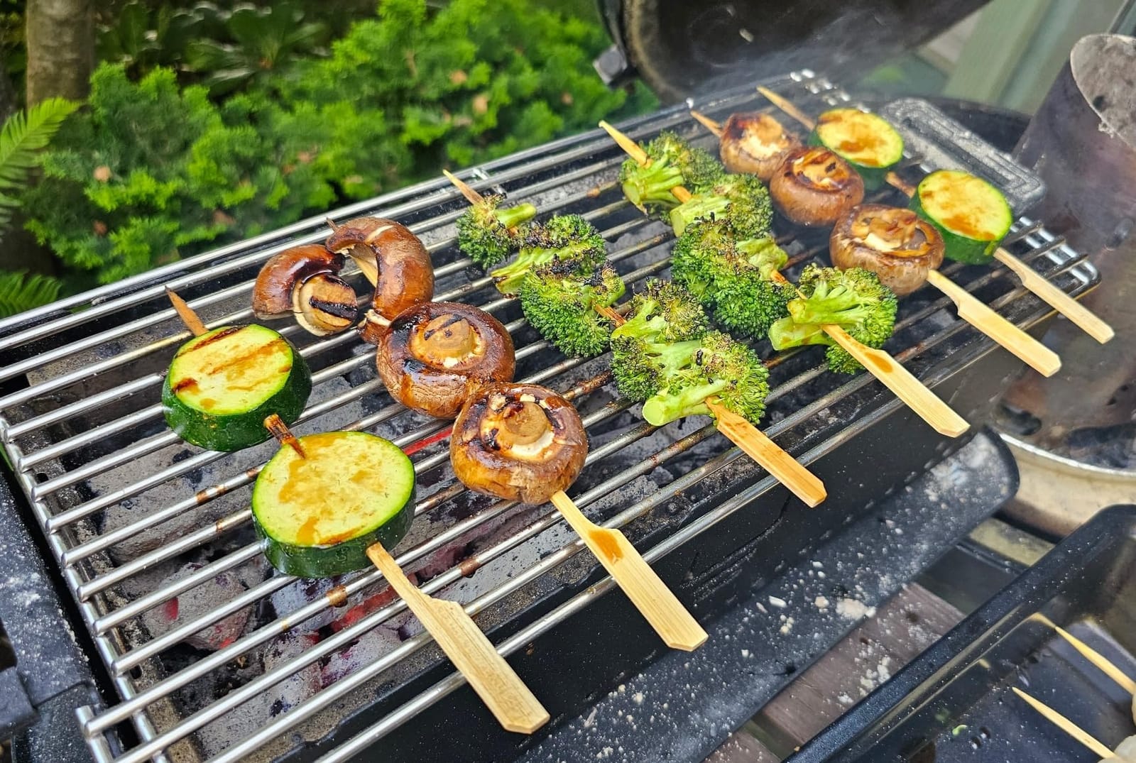 Portable Tabletop Charcoal Grill, YAK Grills Hibachi, 100% Stainless Steel, Grill at 750ºF, Patio, Balcony. 15”x7” Grilling Area. Includes Grate Handle & Carrying Case. customer photo 2