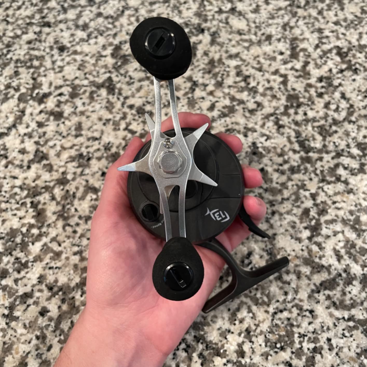13 Fishing - Freefall Carbon - Inline Ice Fishing Reels - 2.5:1 Gear Ratio customer photo 1