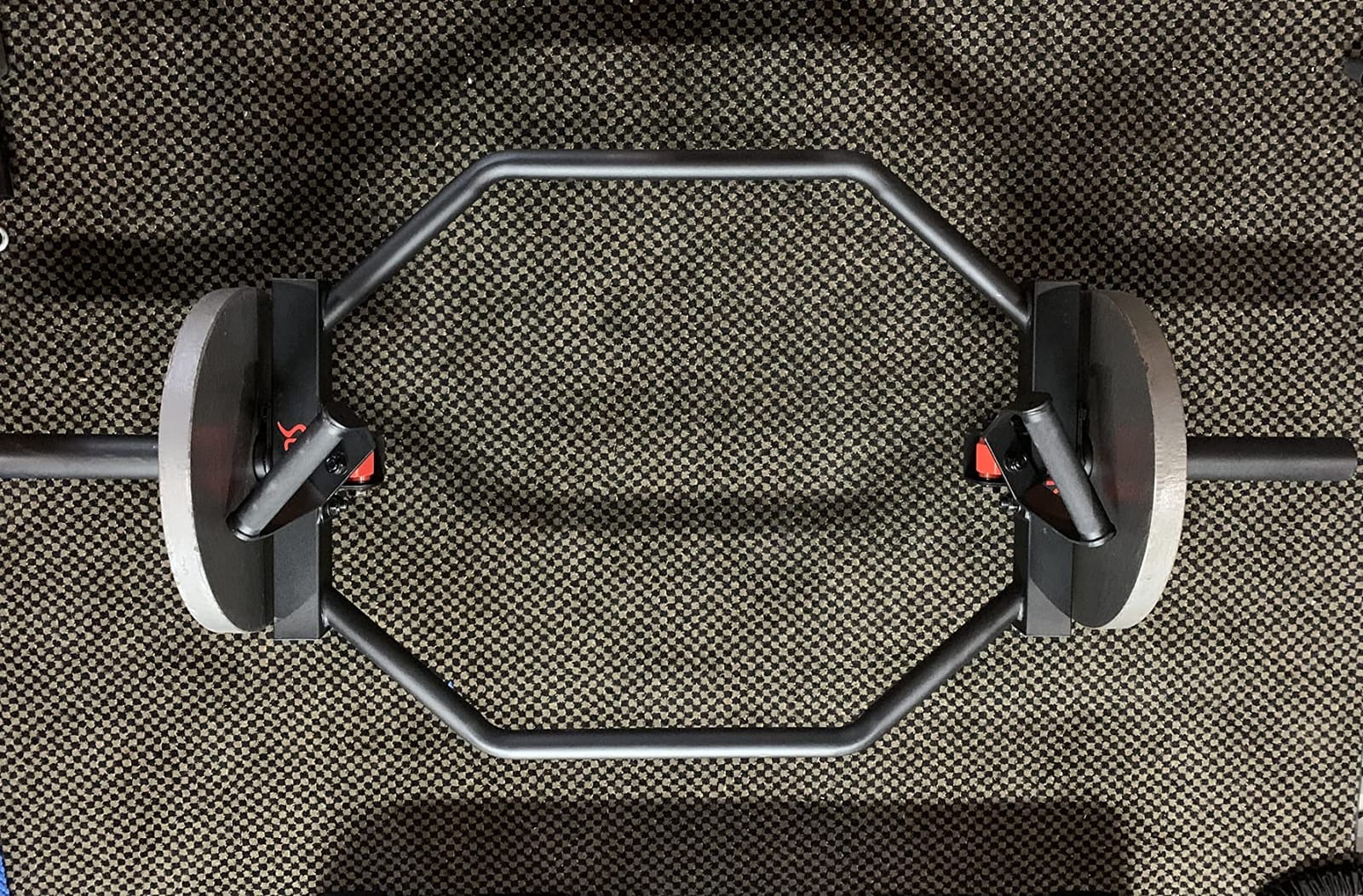 Sunny Health & Fitness Olympic Hex Trap Bar, Swivel Handles for Deadlifts customer photo 2