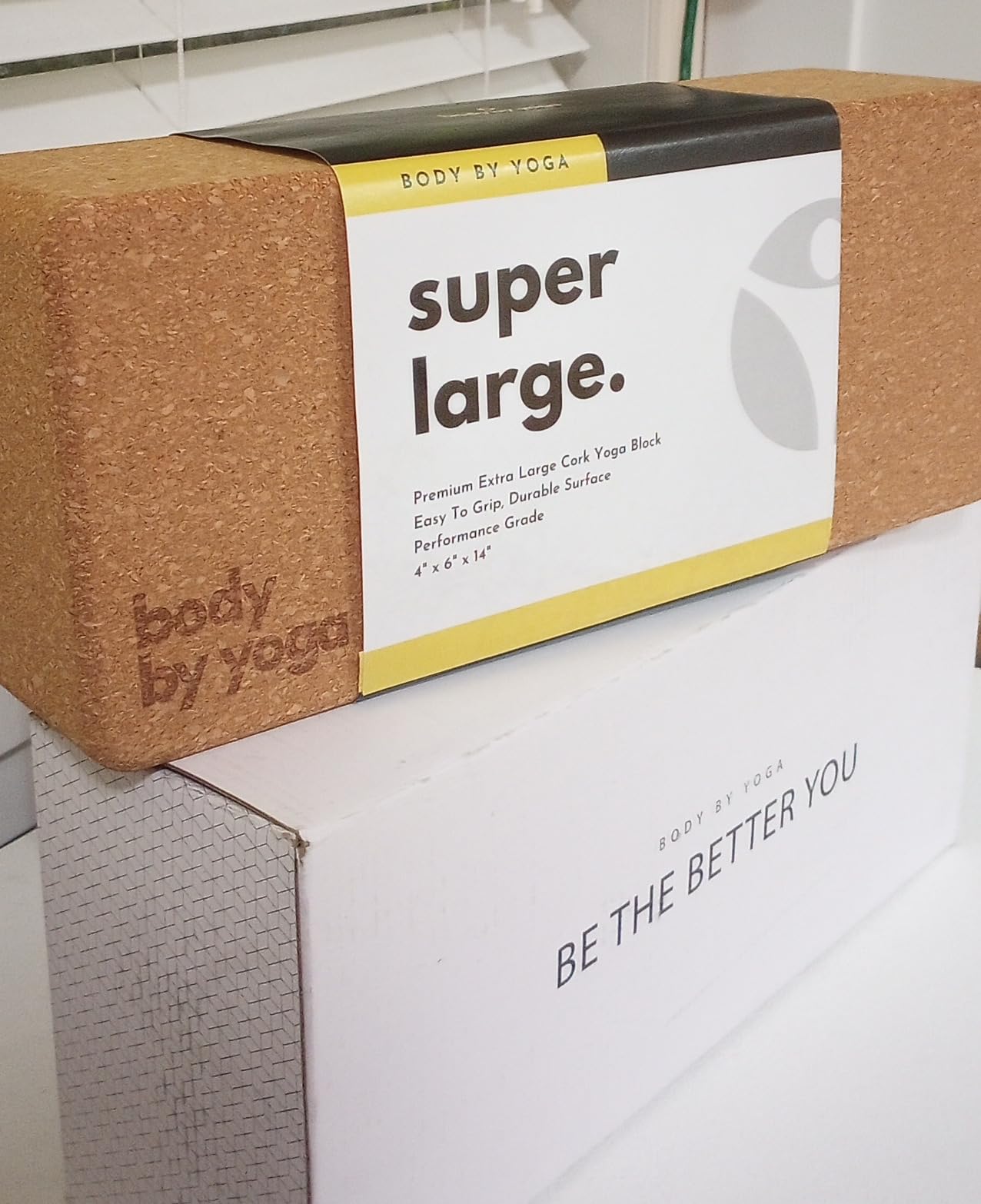 Freedom Block – World’s Tallest Cork Yoga Block (14” x 6” x 4”) | Extra Large Yoga Block for Better Support, Balance & Flexibility | Raises the Floor for Safer, More Accessible Yoga | Body By Yoga customer photo 1