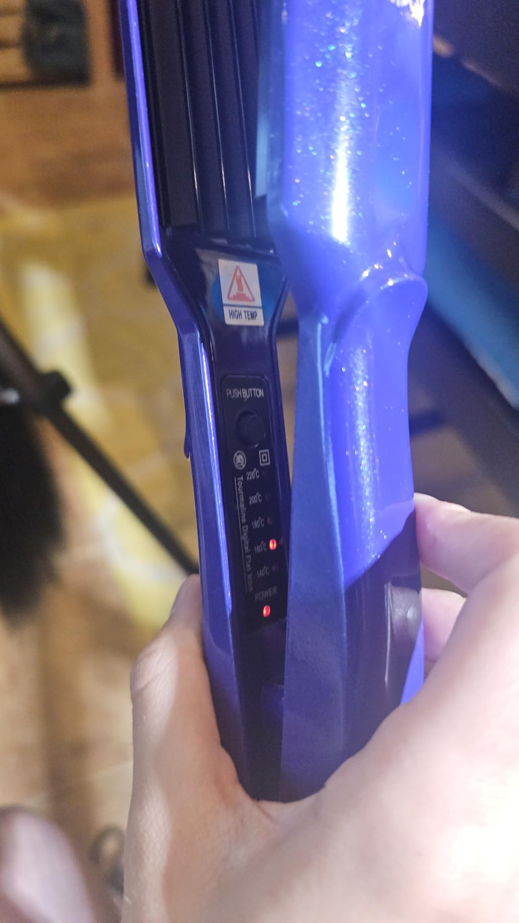 MBHAIR Ceramic Crimper Iron Volumizing Fluffy Hair, Anti Static Adj Temp customer photo 2