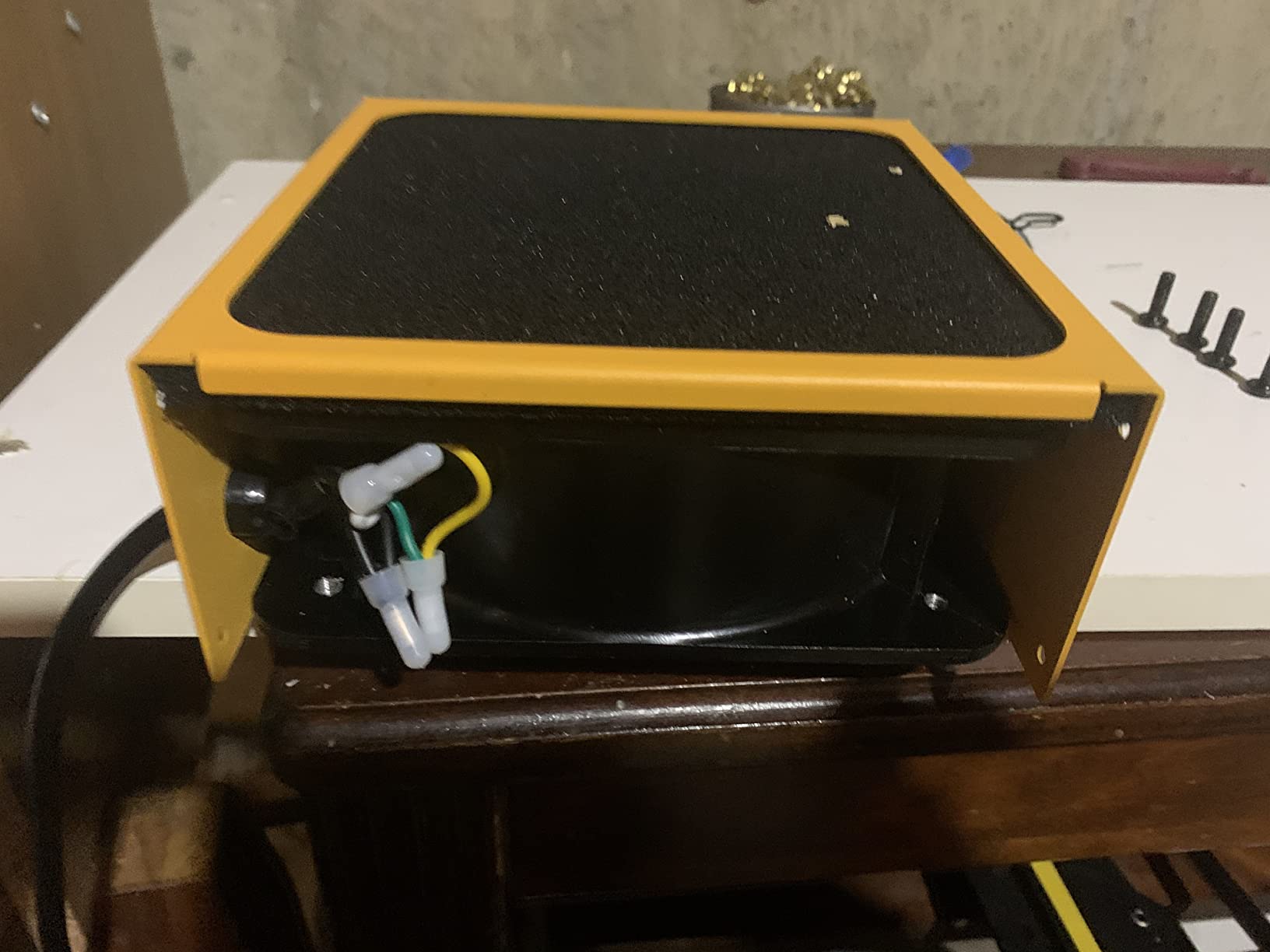 Solder Fume Extractor Smoke Absorber Remover Smoke Prevention Absorber Smoke Fan 12V Soldering Fan DIY Working Fan Fume Extractor for Soldering Station Stained Glass Laser Cutter Repairing DIY Hobby customer photo 2