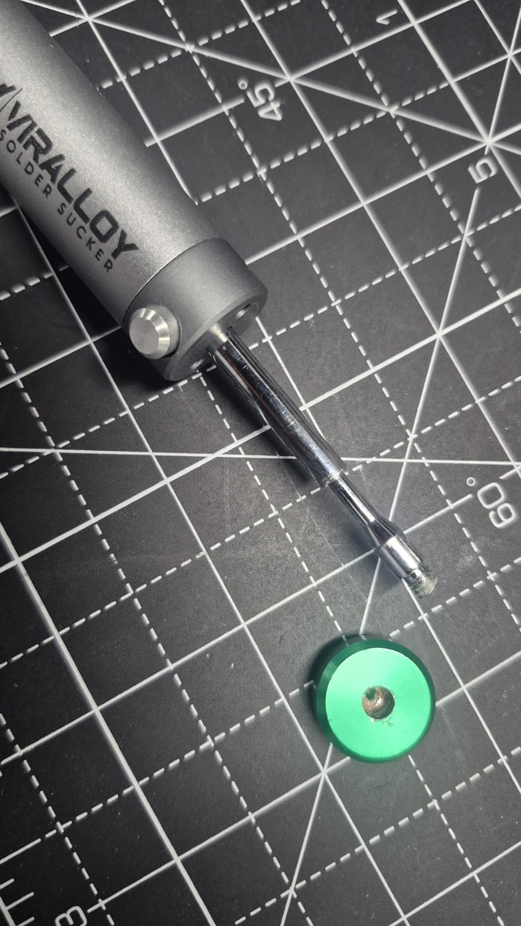 Solder Sucker Tool No Clog Silicone-Tip Manual Desoldering Pump Soldering Accessories for Solder Remover – Unrivaled Suction • No Power Needed • Ultra Low-Maintenance • Best-in-Class Desoldering Gun customer photo 2