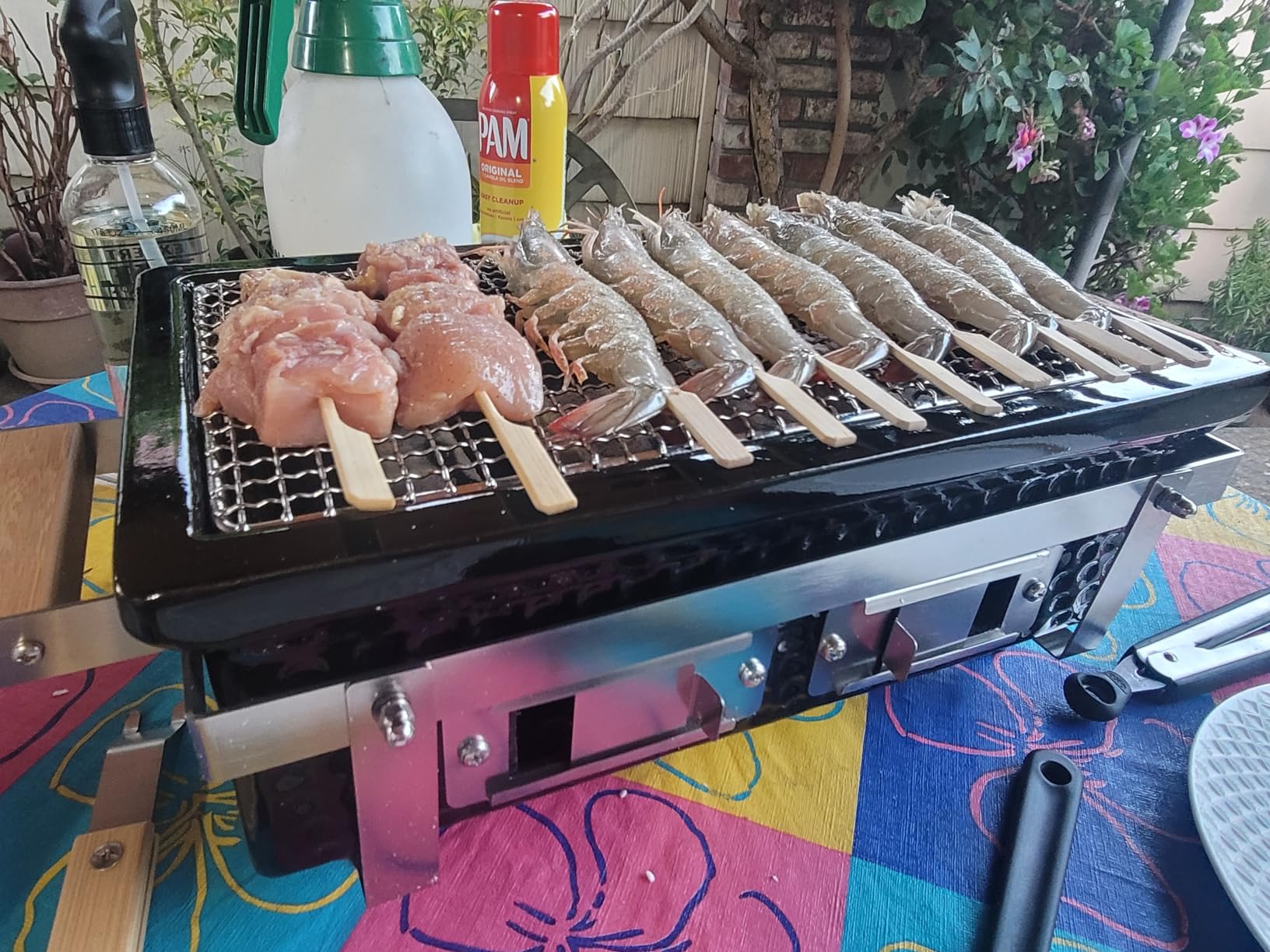 ONLYFIRE GRILLS Charcoal BBQ Hibachi Grill with Grid Lifter, GS306 customer photo 2