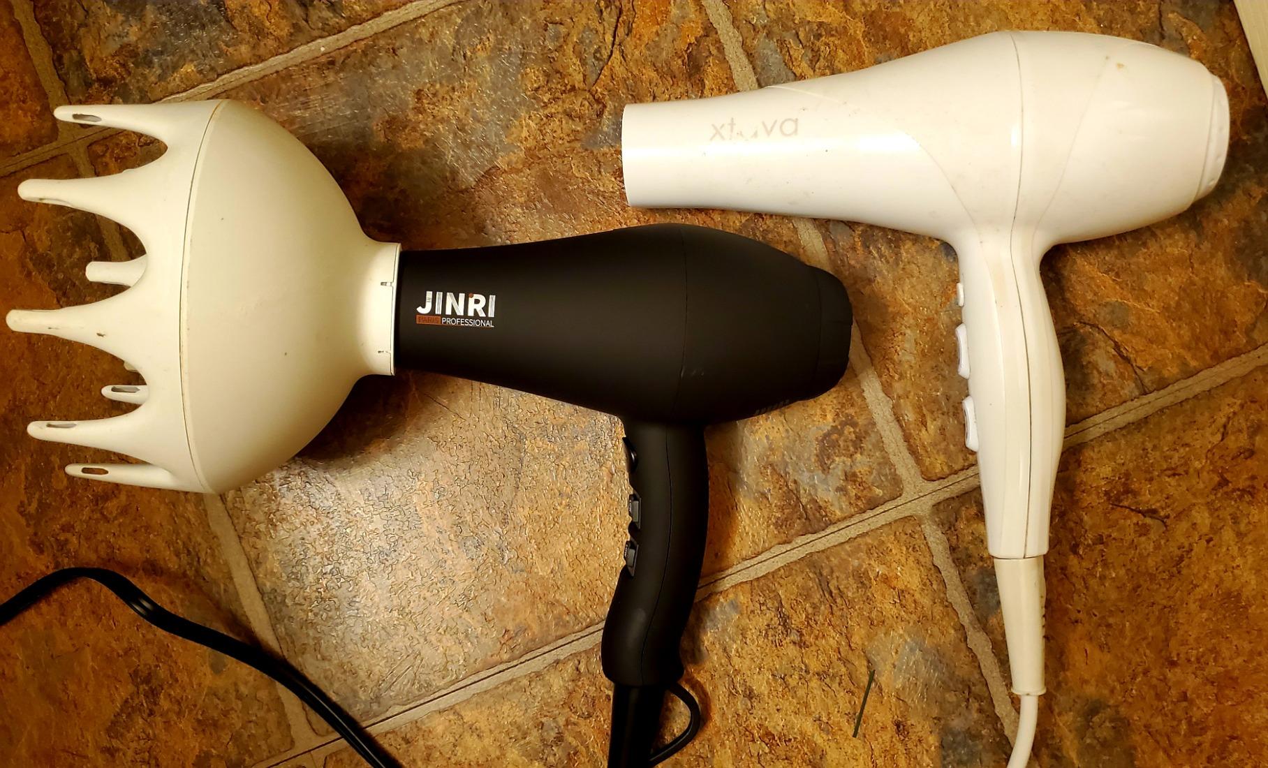 JINRI Hair Dryer 1875W, Negative Ionic Fast Dry Low Noise Blow Dryer customer photo 2