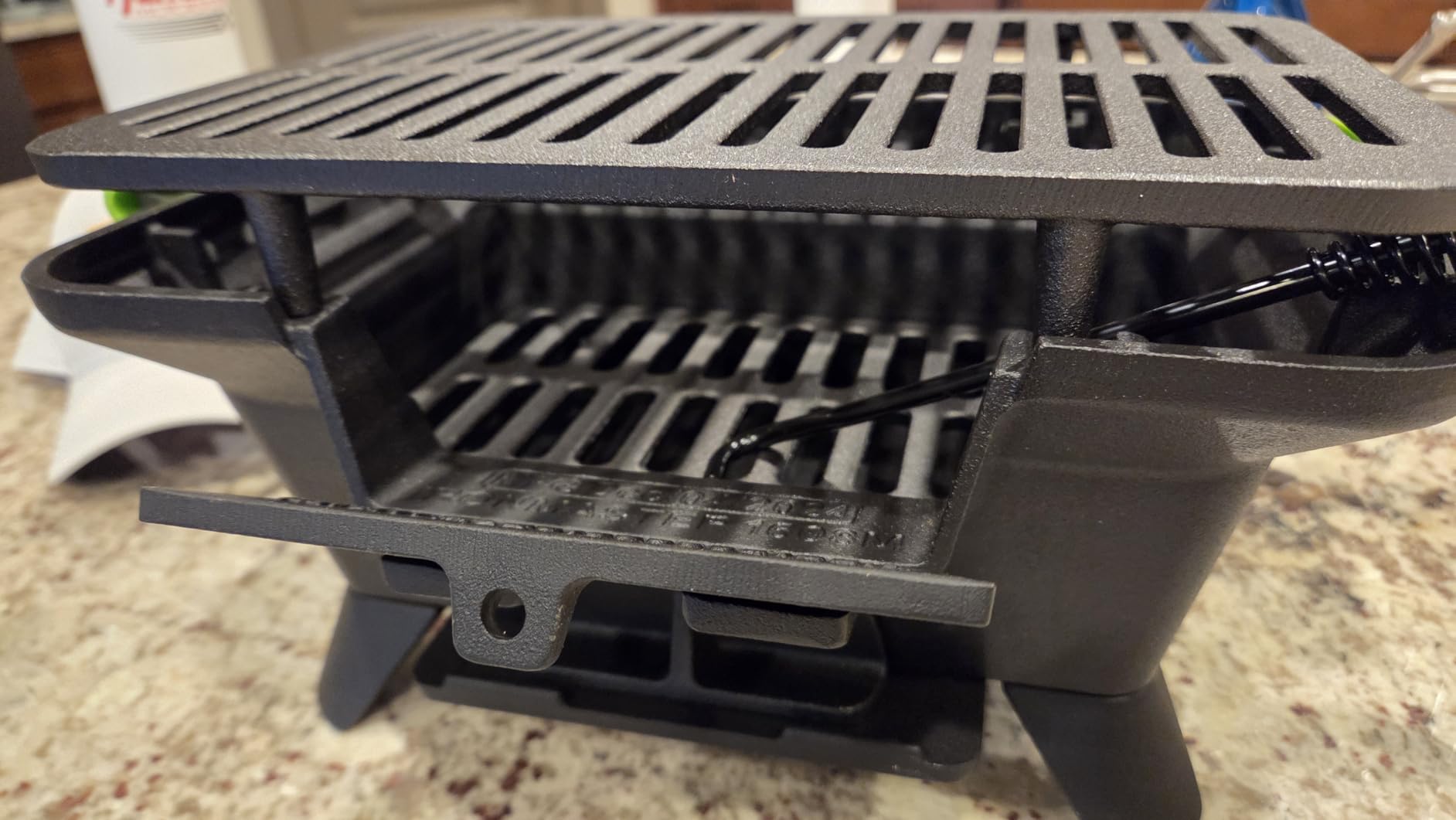 IronMaster Hibachi Grill Outdoor, Small Portable Charcoal Grill, Pre-Seasoned Cast Iron, Japanese Yakitori Camping Grill - 2 Heights, Air Control, Coal Door, Ideal for 2 People customer photo 1