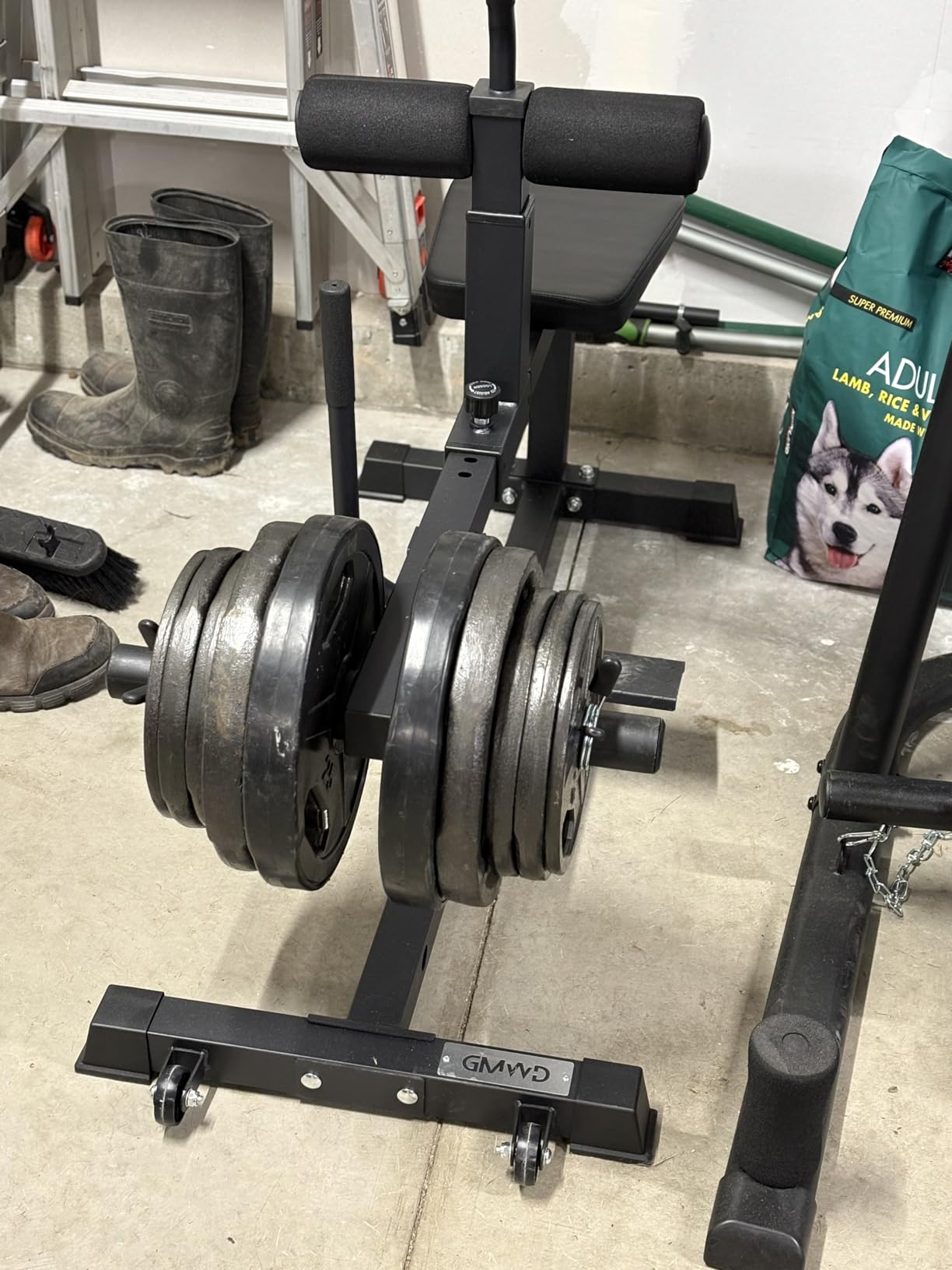 GMWD Adjustable Seated Calf Raise Machine with Band Pegs for Leg Training and Exercise - Home Gym Equipment customer photo 2