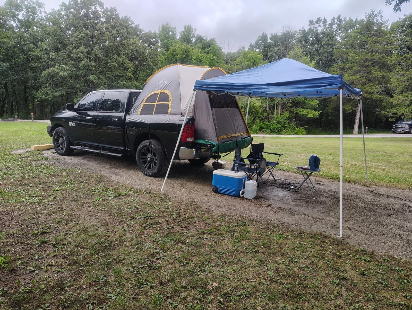 GoHimal Pickup Truck Bed Tent, 6.5FT Truck Tent for Camping(Gray) customer photo 2
