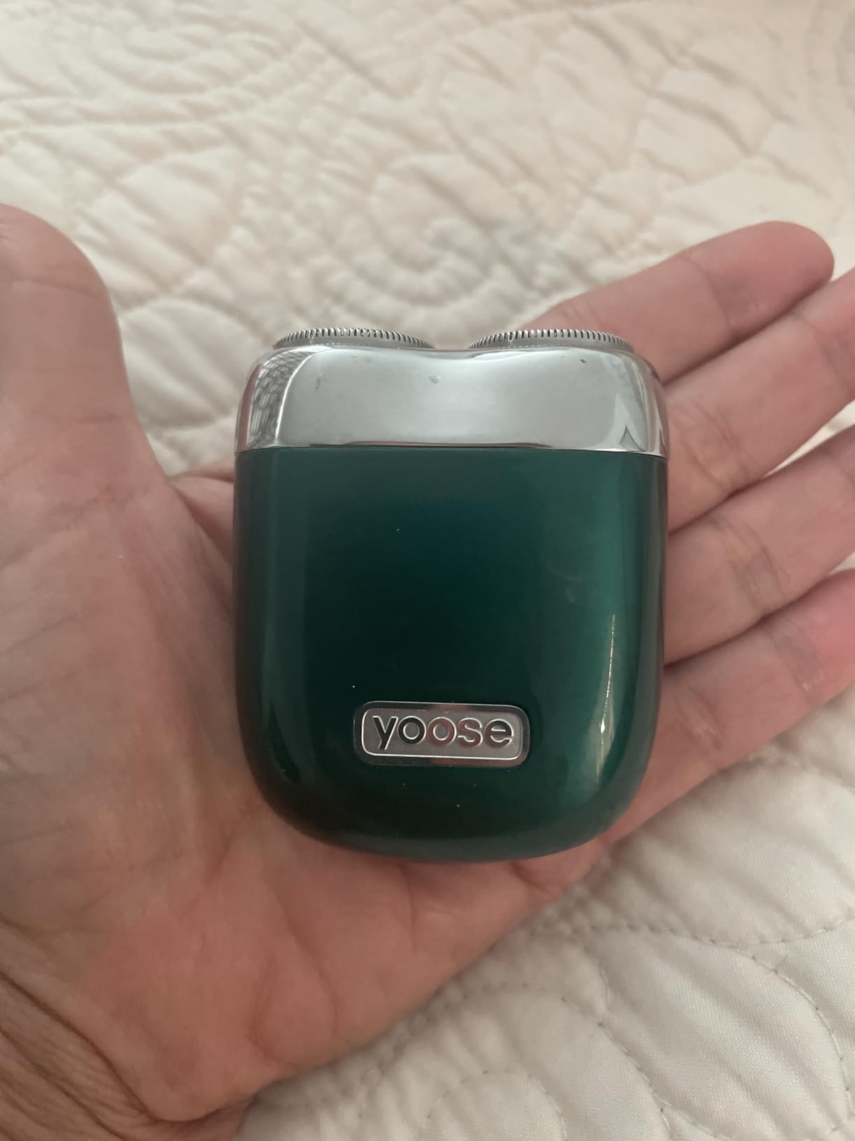 yoose Mini Shaver, Portable Electric Razor for Men, Silver customer photo 2