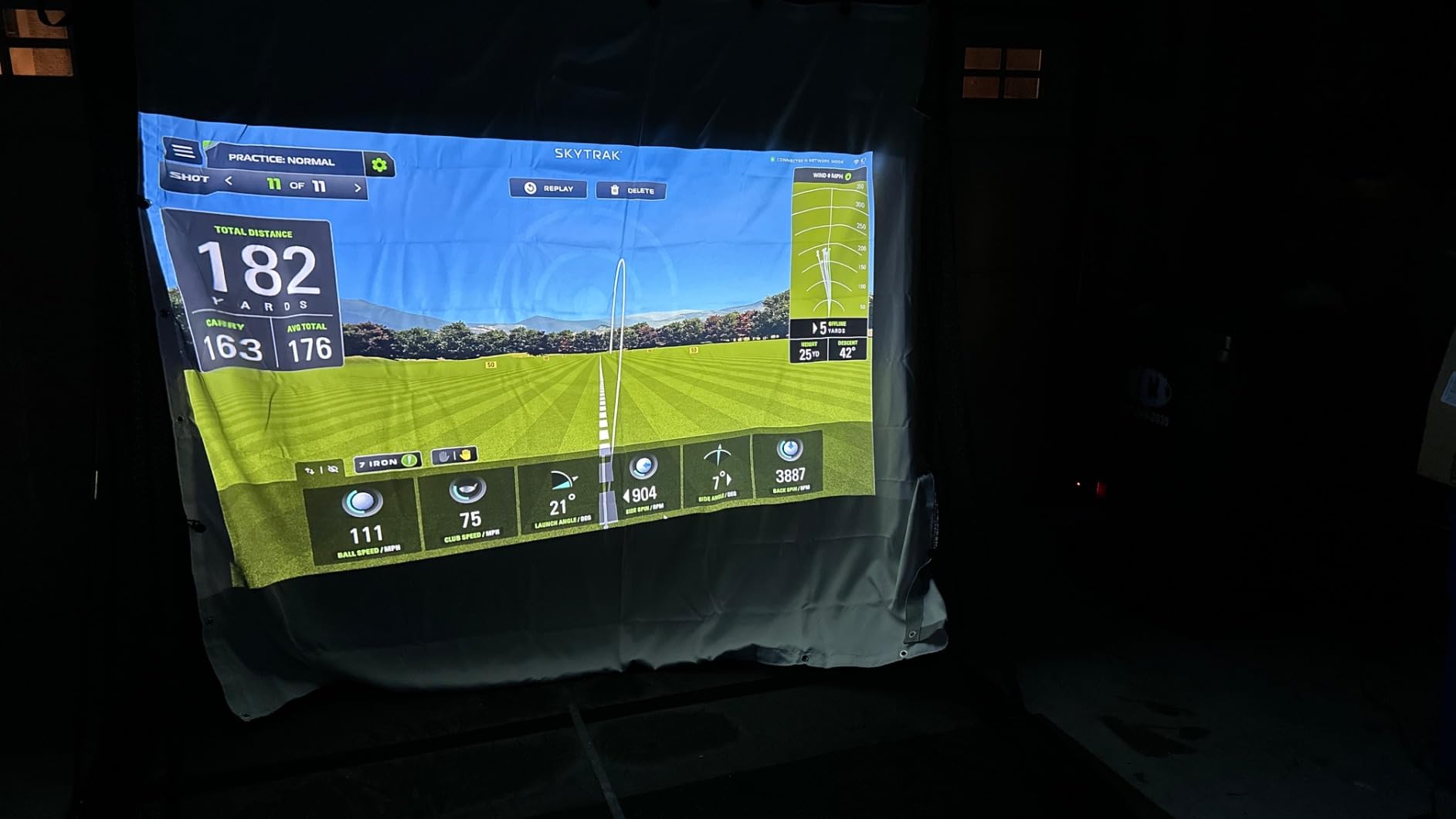 aikeec Golf Simulator Impact Screen, HD Golf Projector Screen customer photo 2
