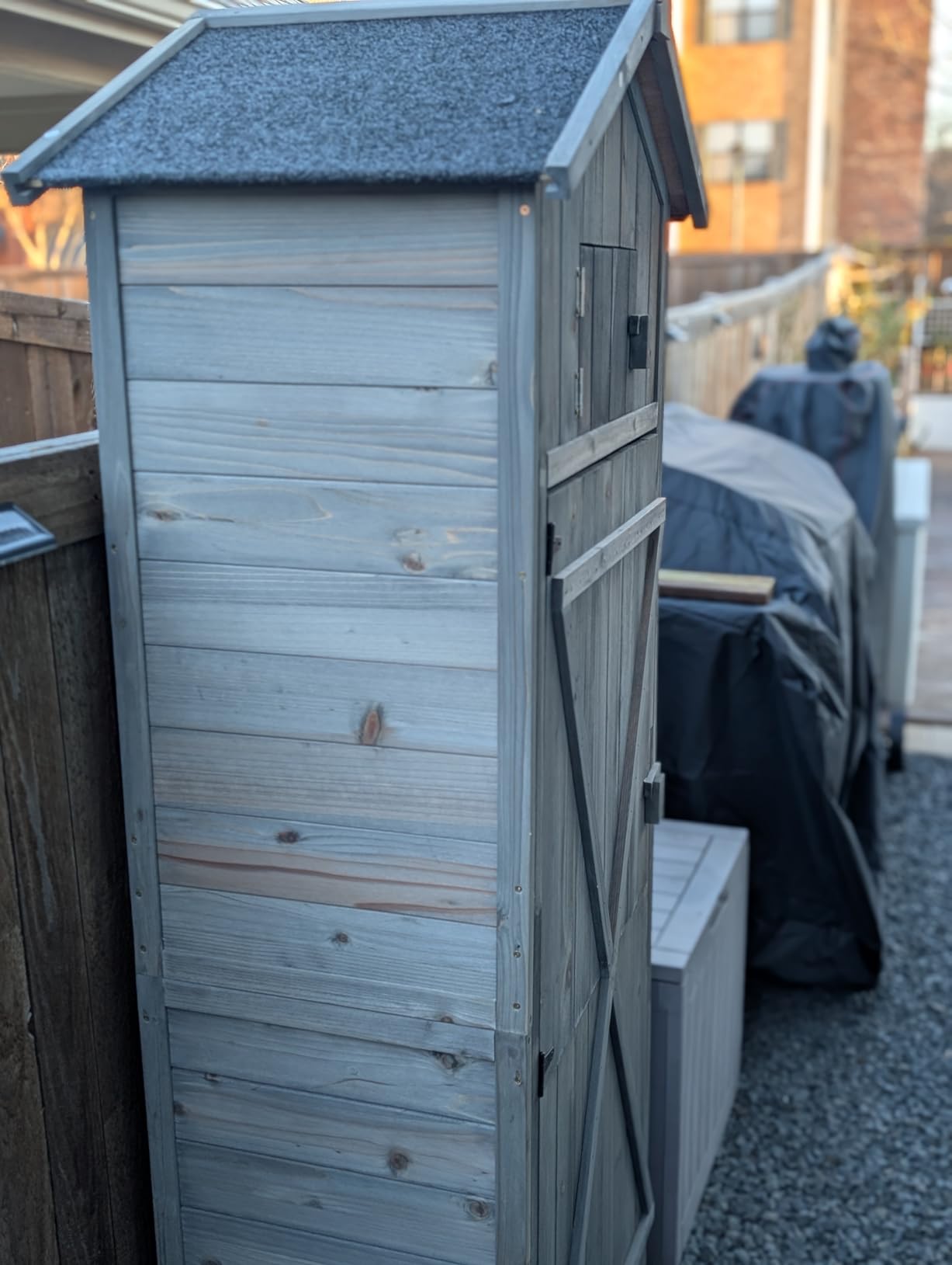 Goplus All-in-One Storage Shed, 70