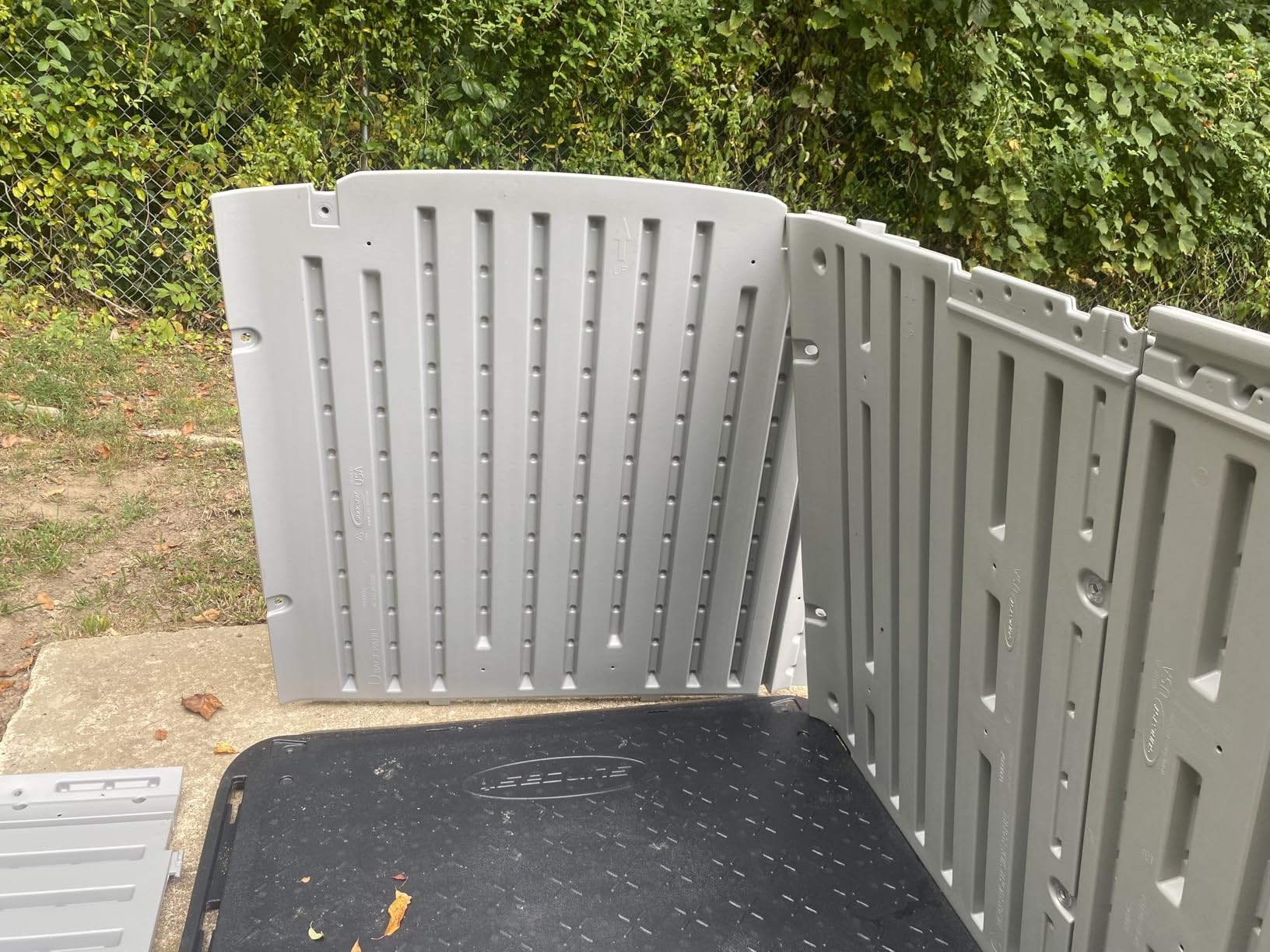 Suncast Horizontal Storage Shed, 98 Cu Ft, Resin, Glidetop, Sliding Lid customer photo 2