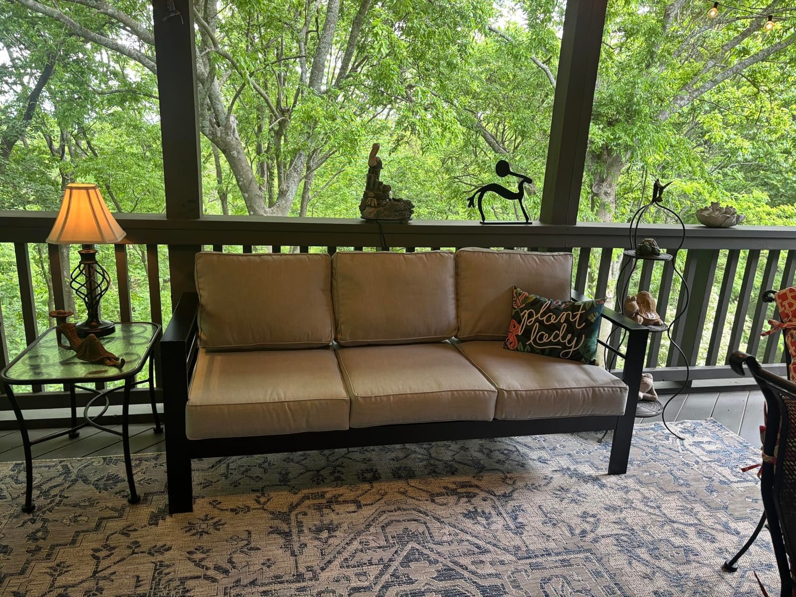 Kiss the Water 3 Seats Aluminum Outdoor Patio Sofa Set, All Weather Rust-Proof Metal Patio Couch, Modern Outdoor Furniture for Backyard Porch Garden, 5