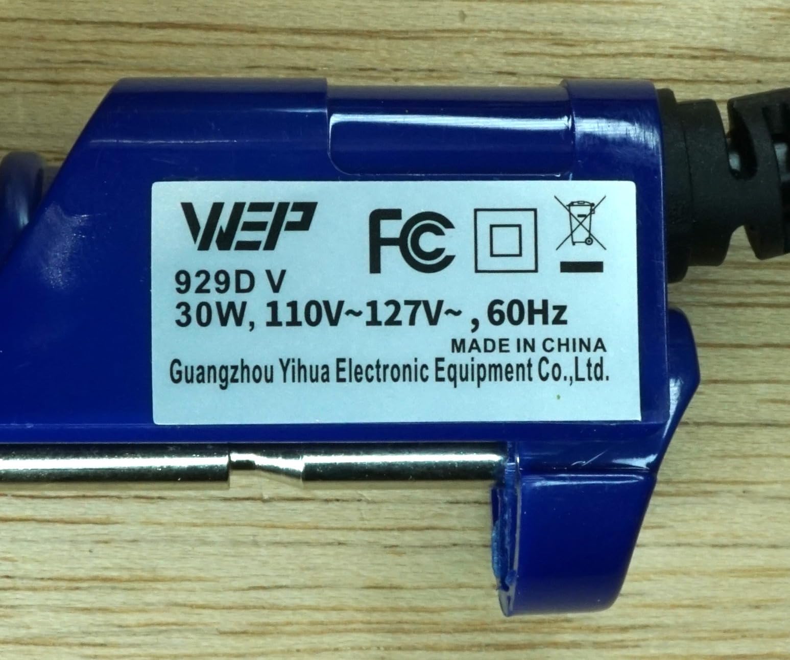 WEP 929D-V 2 IN 1 Desoldering Iron Electric Solder Sucker with 5 Nozzles 0.8/1.0/1.2/1.5mm Soldering Tool Kit with Built-in Desoldering Pump, Iron Stand, Sponge, Cleaning Pin Solder Remover customer photo 1