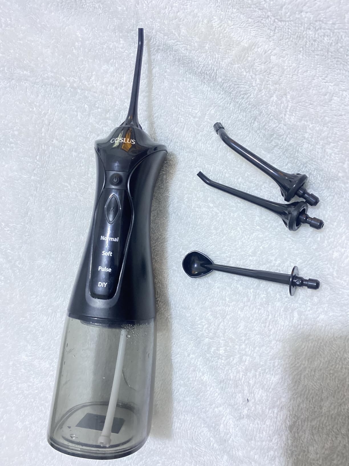 COSLUS C30 Water Dental Flosser, Upgraded DIY Mode, Black, 1Pcs customer photo 2