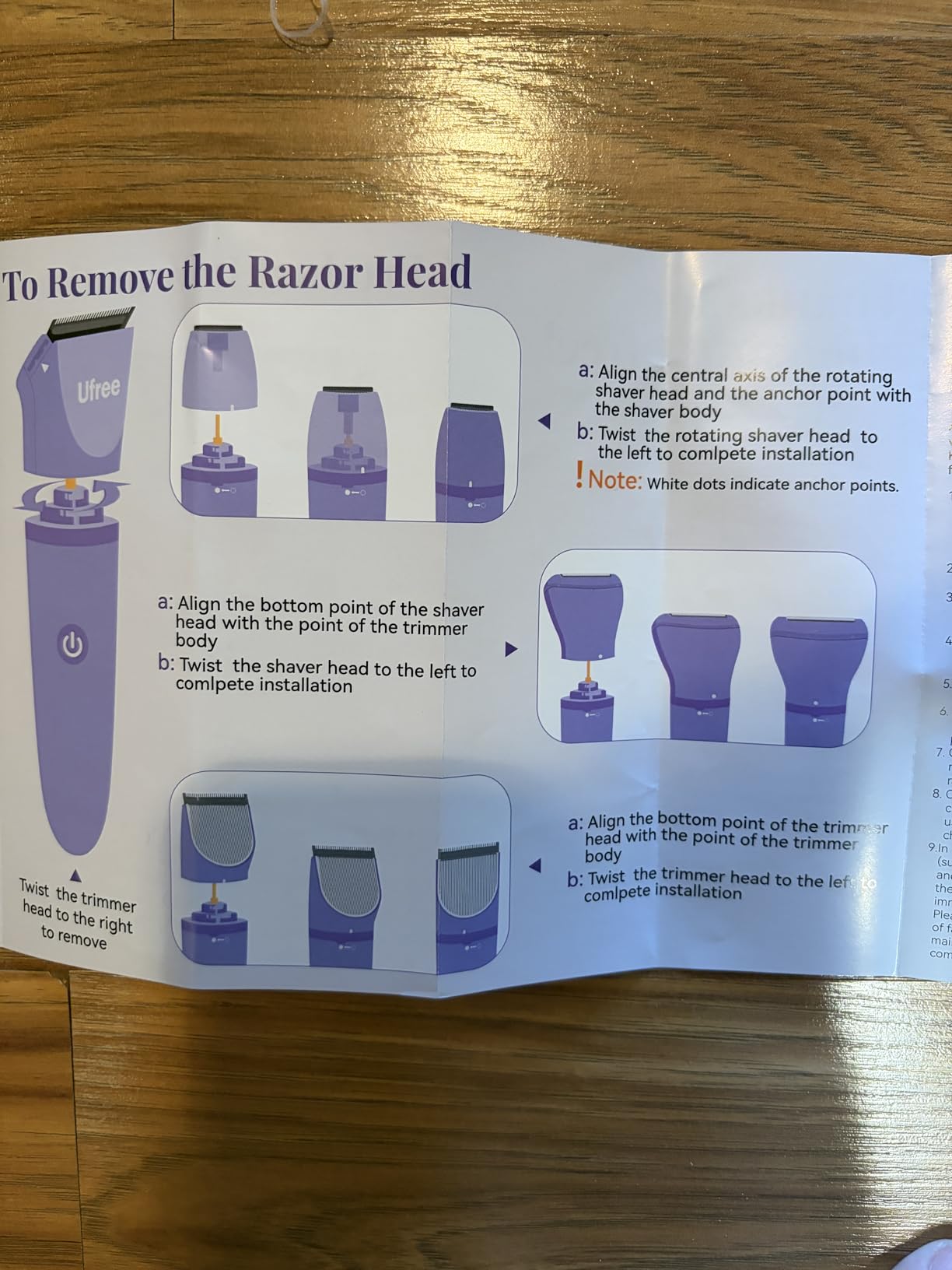 Ufree 3-in-1 Bikini Trimmer Electric Razors for Women, Gifts for Women customer photo 2