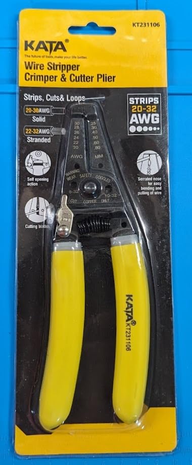 KATA 7 Inch Precision Wire Stripper, 20-32 AWG Tool for Electronics DIY customer photo 1