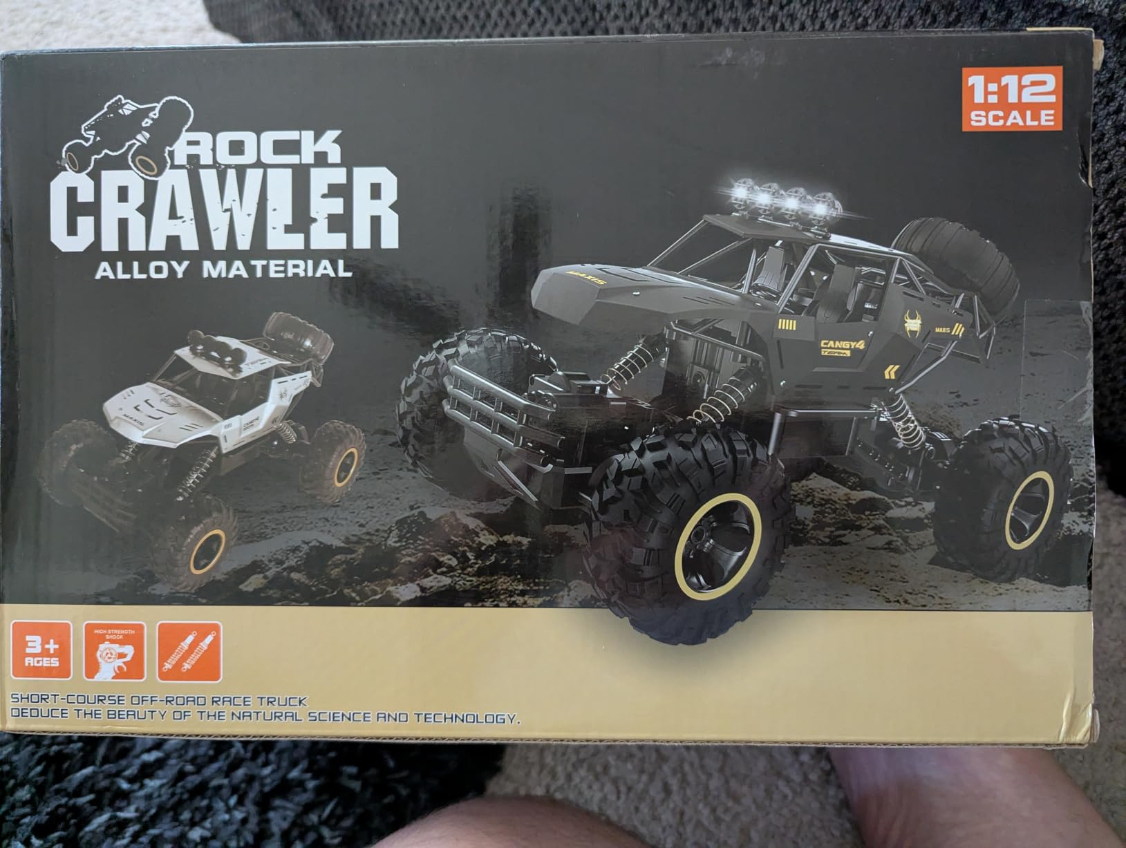 Jiakora RC Cars Remote Control Car 1:12 Off Road Truck, Metal Shell LED Headlights Offroad Monster RC Truck, 4x4 All Terrain Hobby RC Cars Toys for Boys Kids Adults Gifts 8-12 customer photo 2
