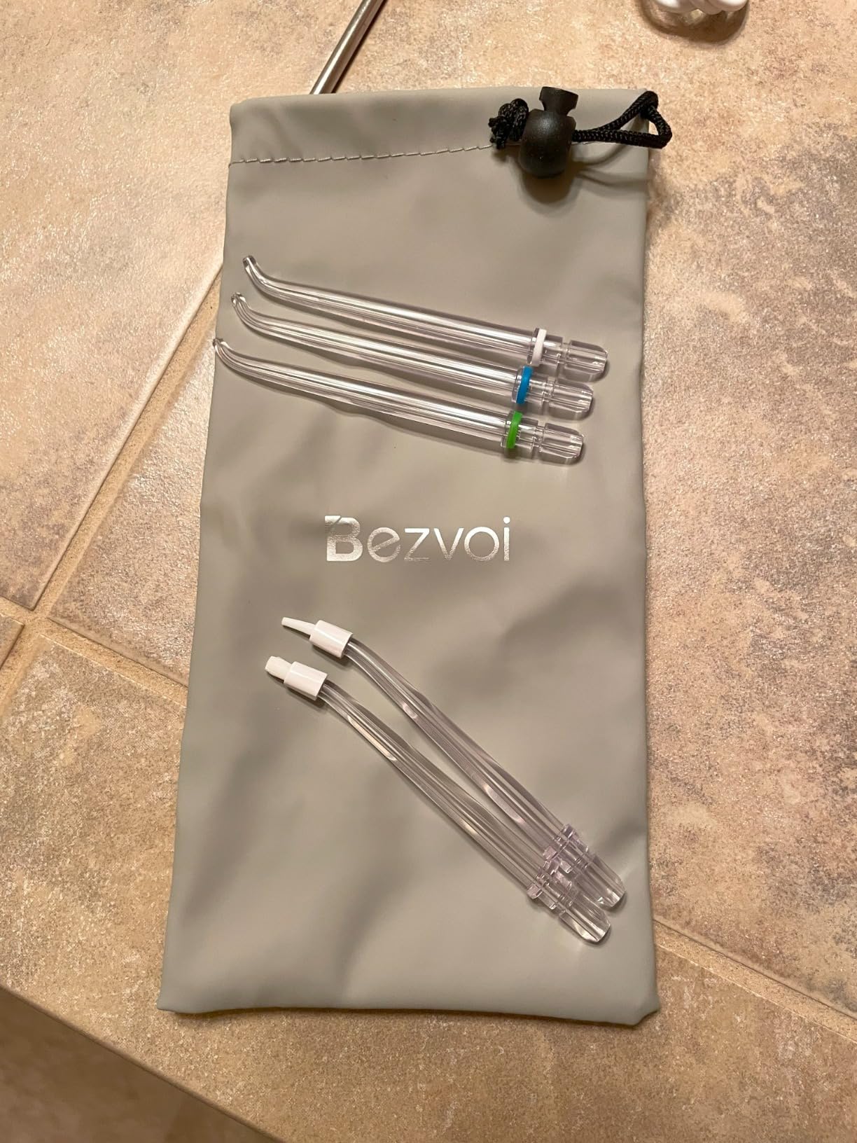 Bezvoi Mini Portable Water Flosser for Travel, 5 Modes Dental Floss, 6 Tips customer photo 1