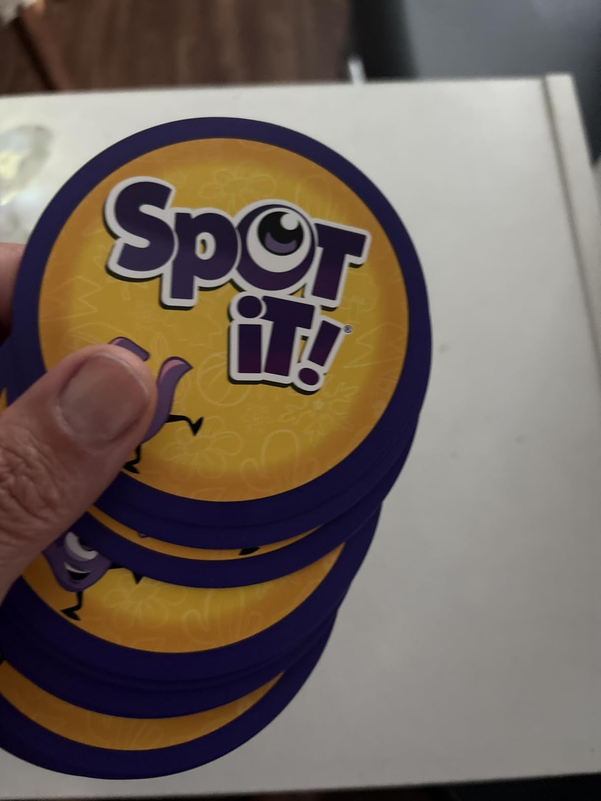 Asmodee Spot It! Classic Card Game (2024 Refresh) - Pocket Eco Edition, 5-in-1 Visual Perception Game for Quick Reflexes and Family Fun, Ages 6+, 2-8 Players, 10 Minute Playtime customer photo 1