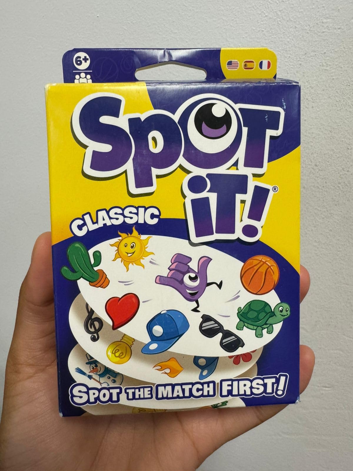Asmodee Spot It! Classic Card Game (2024 Refresh) - Pocket Eco Edition, 5-in-1 Visual Perception Game for Quick Reflexes and Family Fun, Ages 6+, 2-8 Players, 10 Minute Playtime customer photo 2