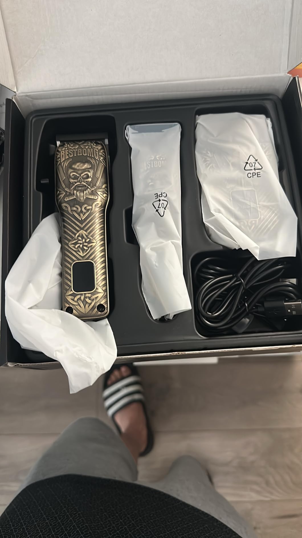 BESTBOMG® Hair Clippers for Men, Clipper, Trimmer & Shaver Set, BS-Y4T9 customer photo 2